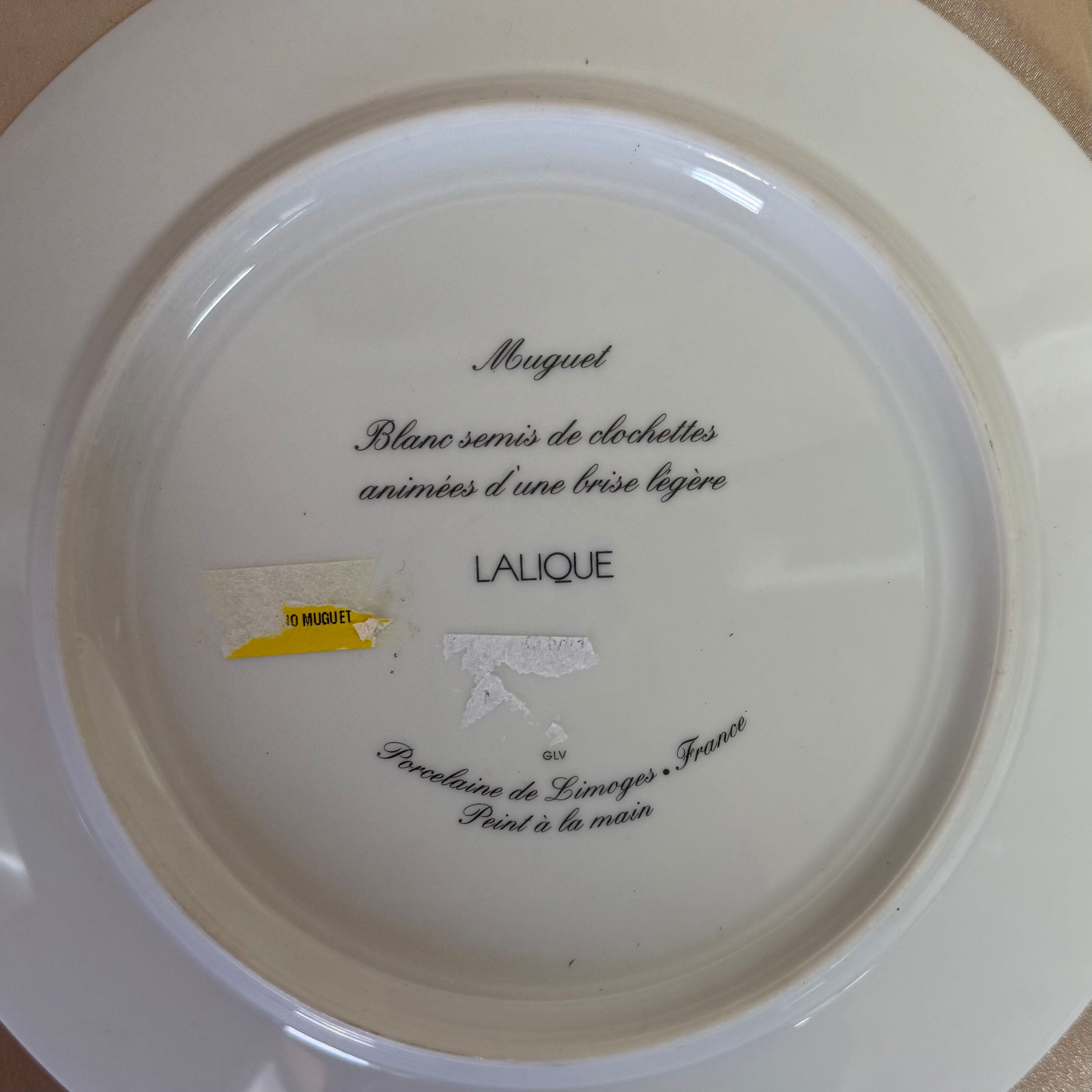 Lalique Muguet Blue 5 pc Dinner Place Setting