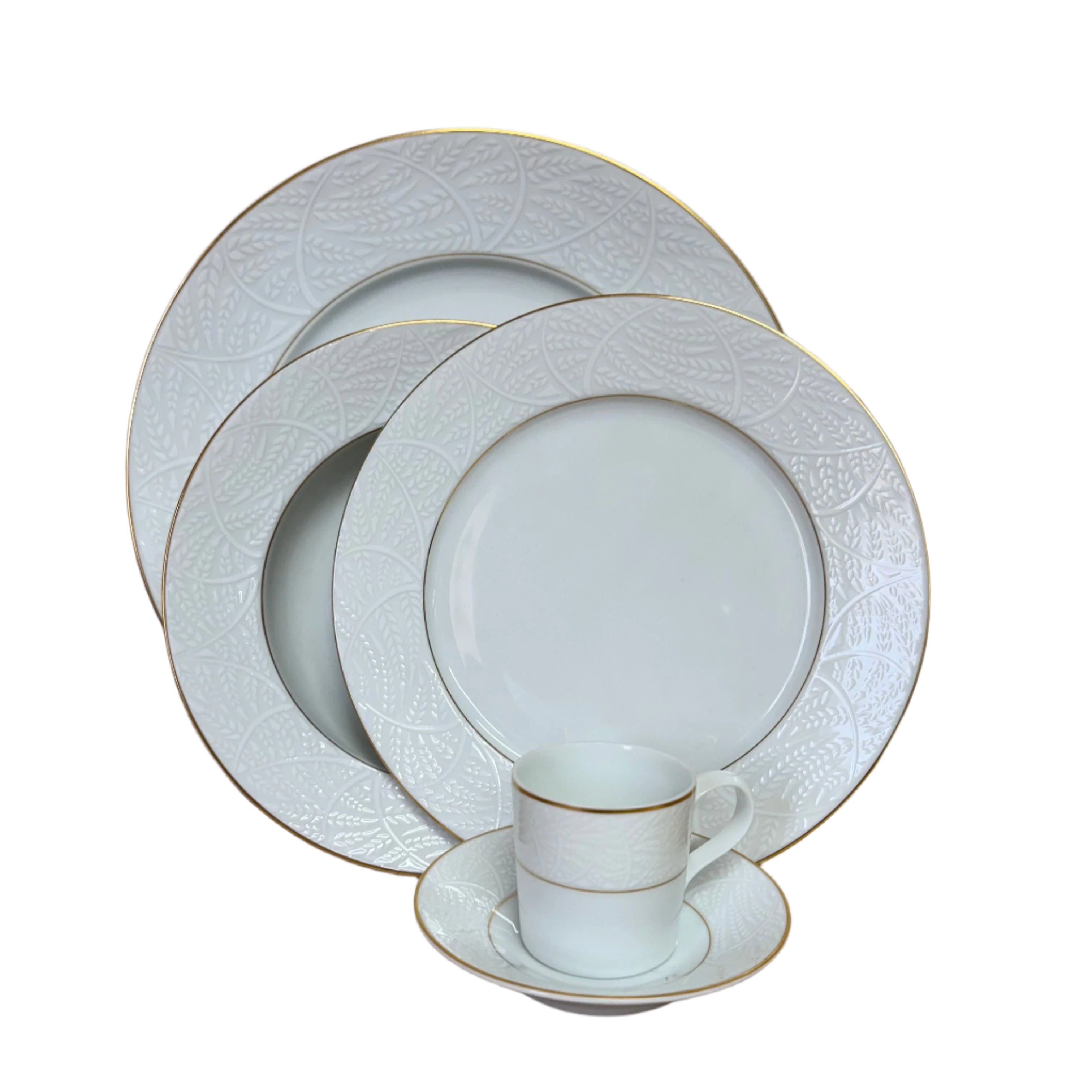 Lalique Damasse 5 pc Dinner Place Setting