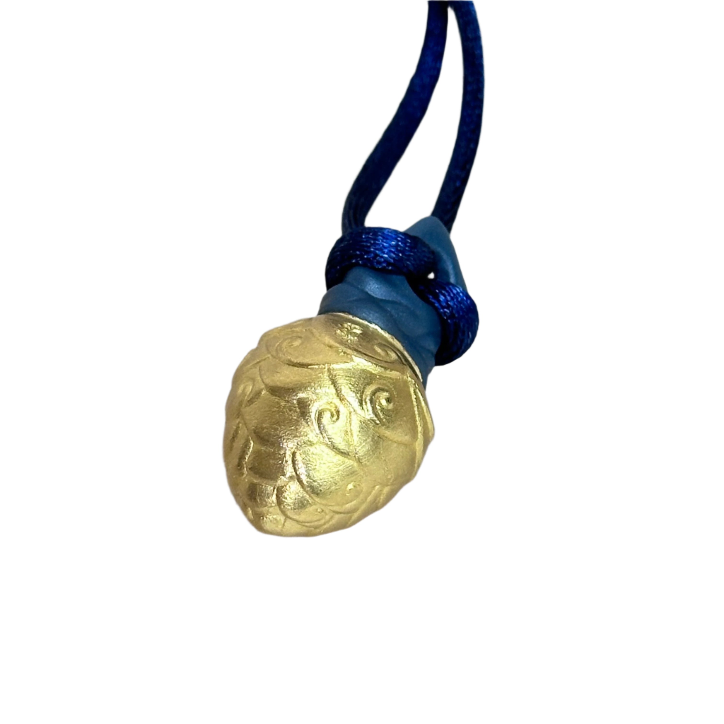 LLADRO Talismania Seed of Future (Gold) Pendant on Silk Cord Necklace 01010029