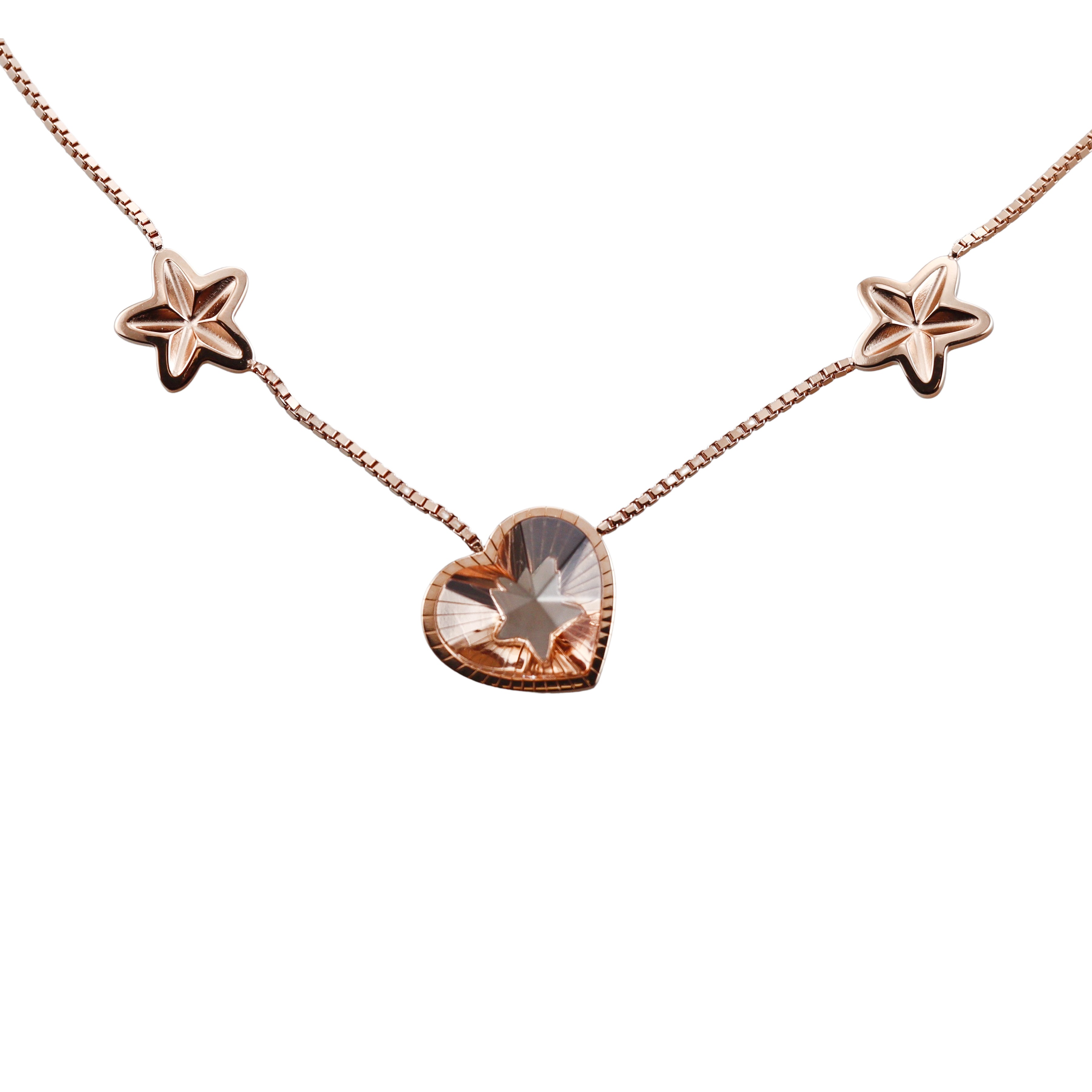 Baccarat Etoile Mon Coeur 18k Gold Vermeil Sterling Silver Heart & Star Necklace 2812891