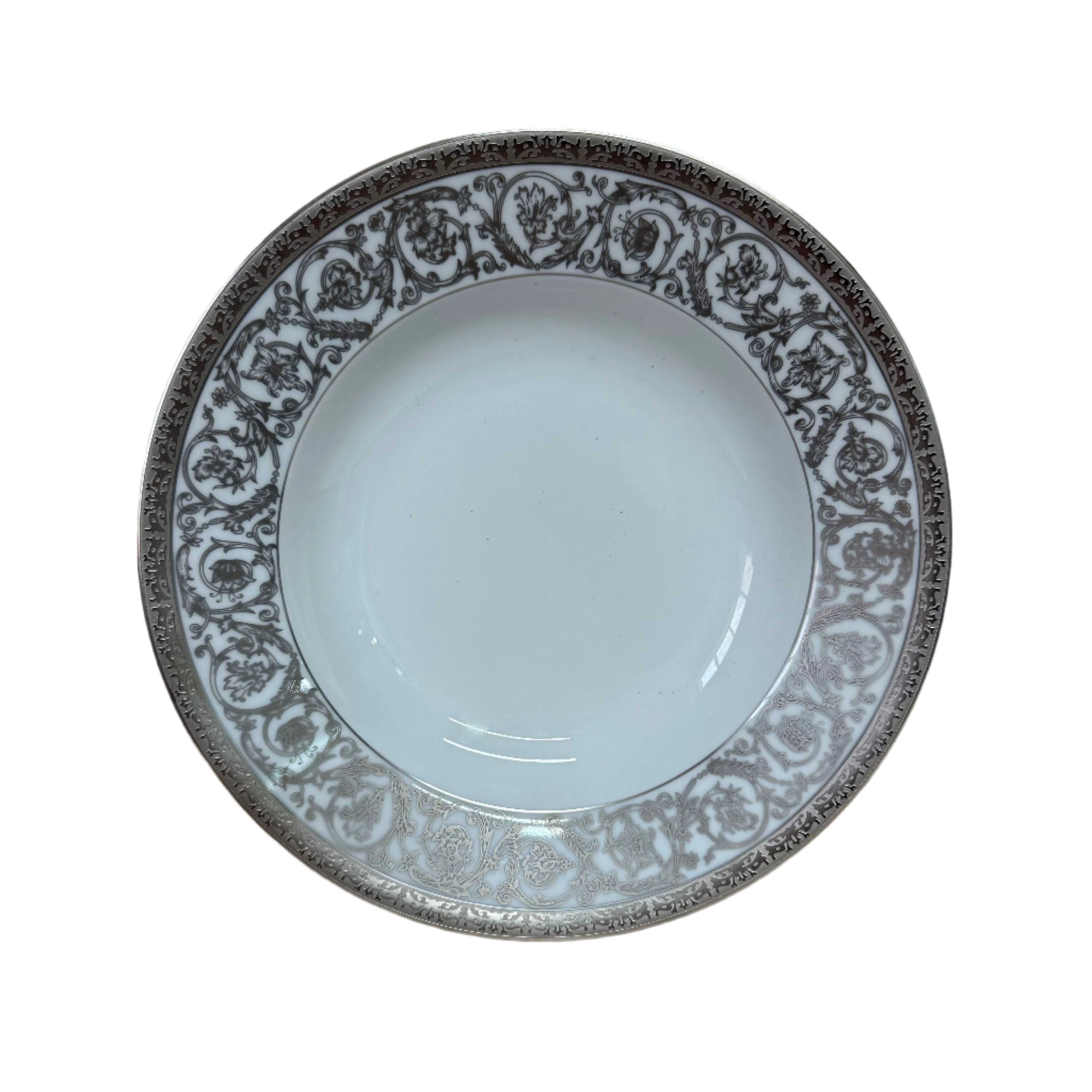 Christofle Orangerie Platinum Soup Plate Set of 2 7661125