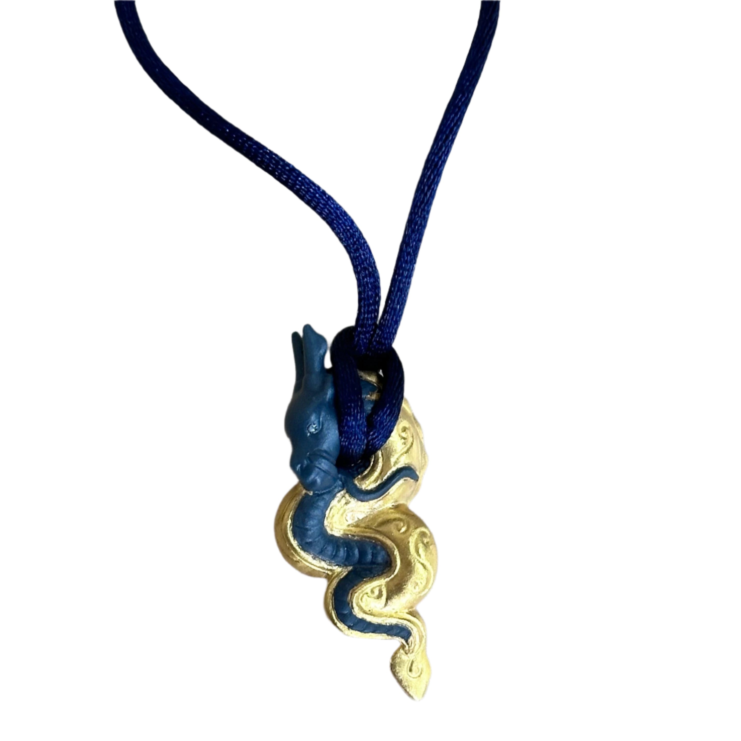 Talismania LLADRO Wisdom (Gold) Pendant on Silk Cord Necklace 01010027