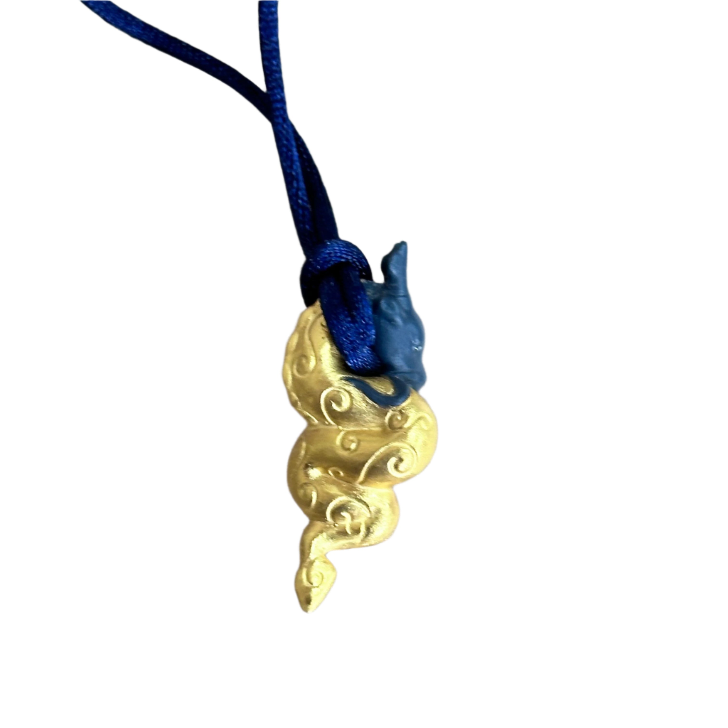 Talismania LLADRO Wisdom (Gold) Pendant on Silk Cord Necklace 01010027