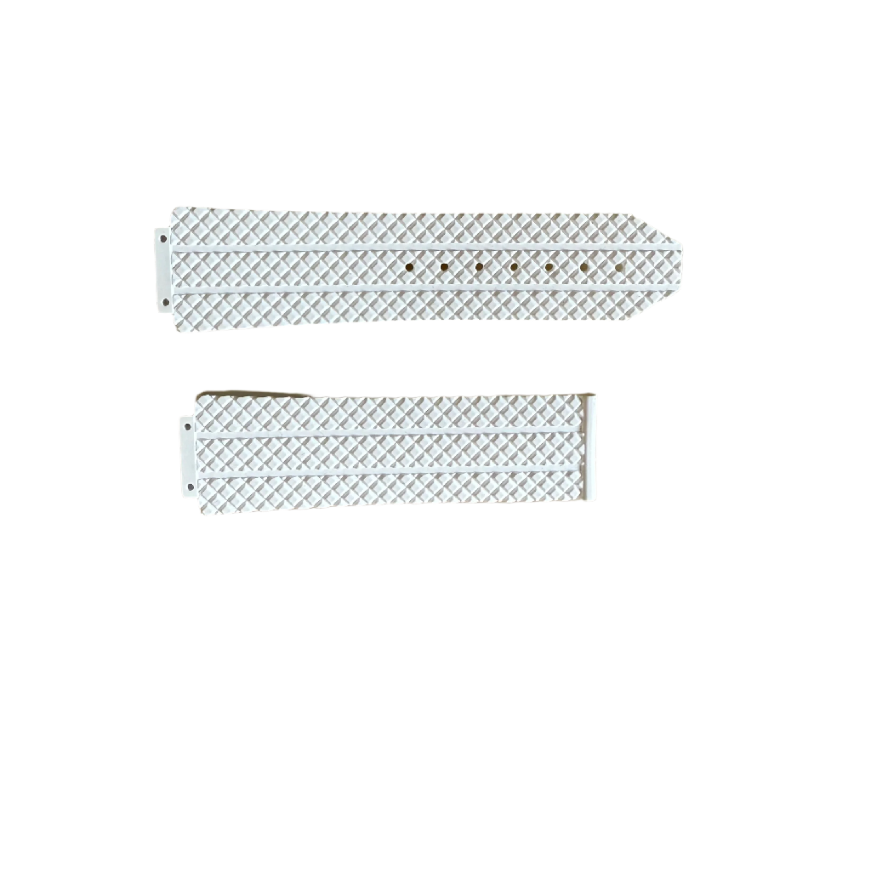 Authentic Hublot White Rubber Watch Strap Band 25mm 12-25-80 & 6-25-100