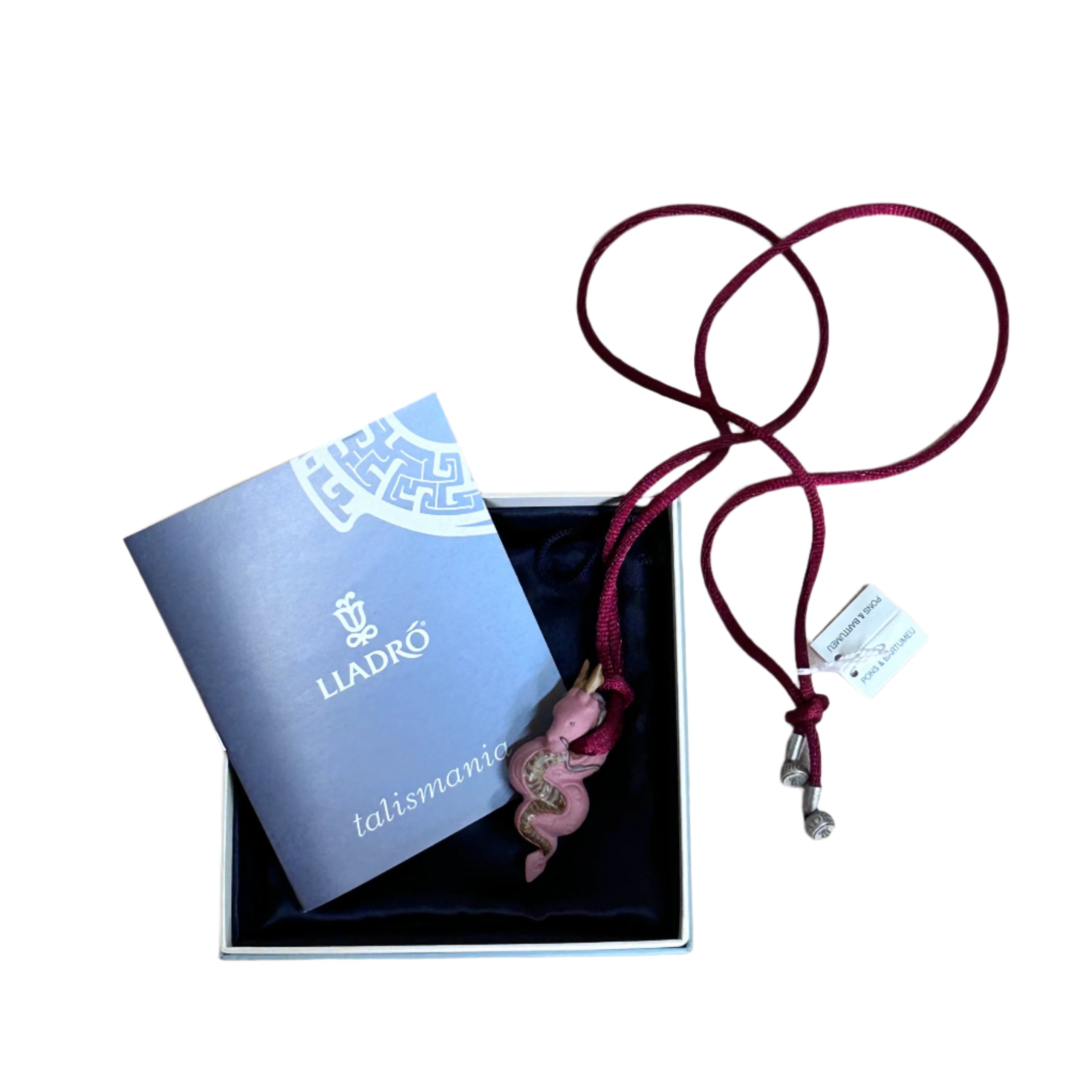 Talismania LLADRO Wisdom Pendant on Silk Cord Necklace 01010026