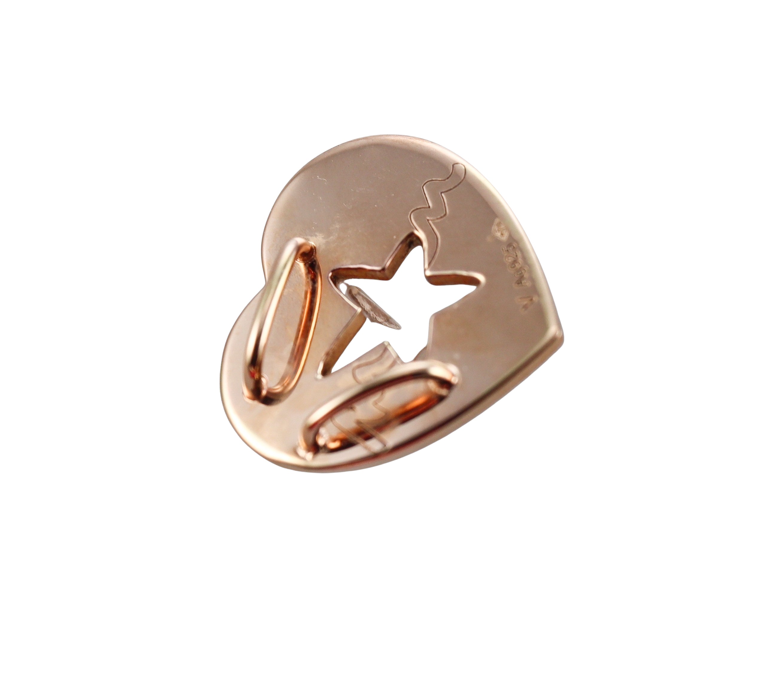Baccarat Etoile Mon Coeur 18k Gold Vermeil Sterling Silver Heart Pendant 2812887