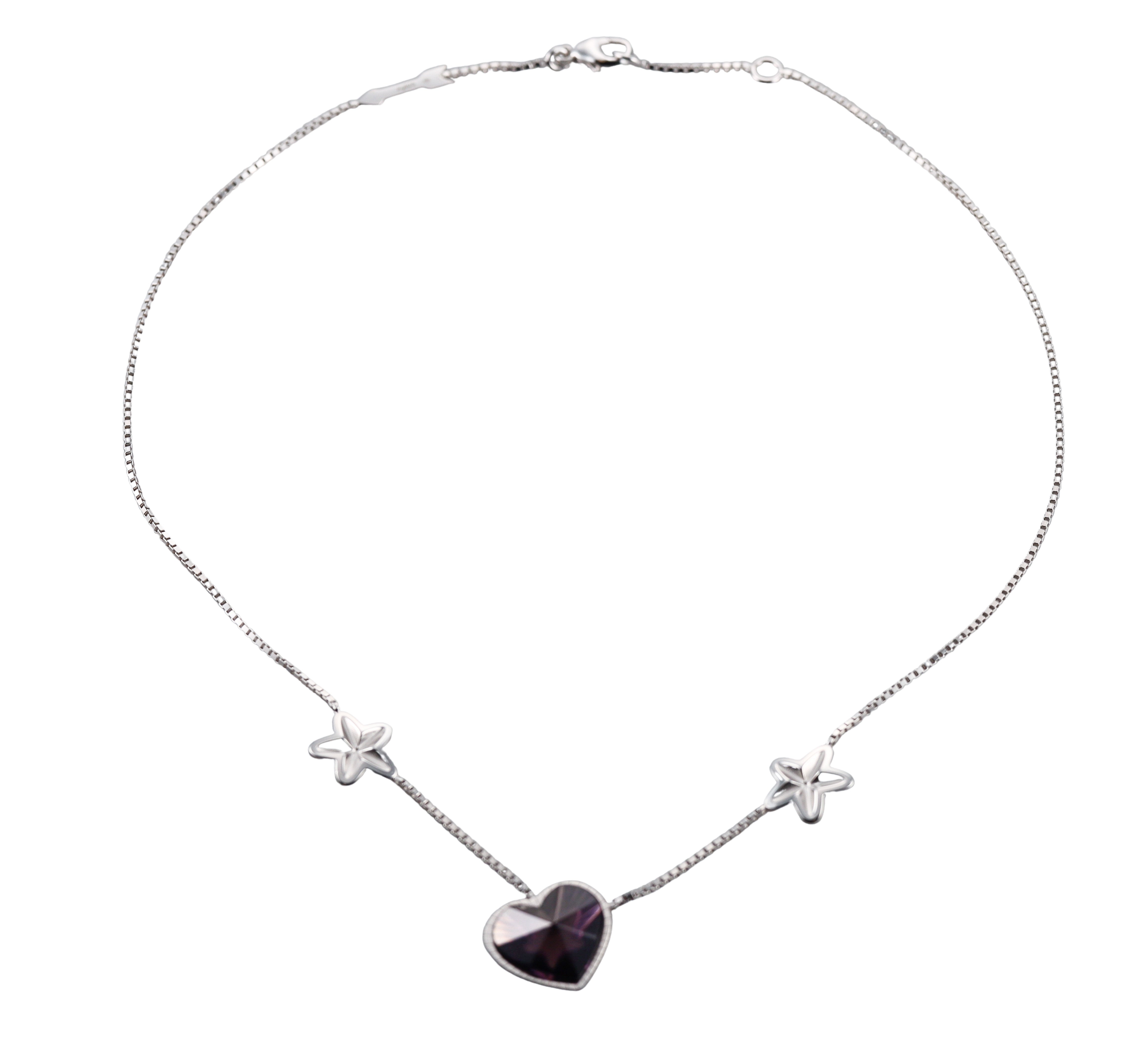 Baccarat Etoile Mon Coeur Sterling Silver Heart & Star Necklace 2812857