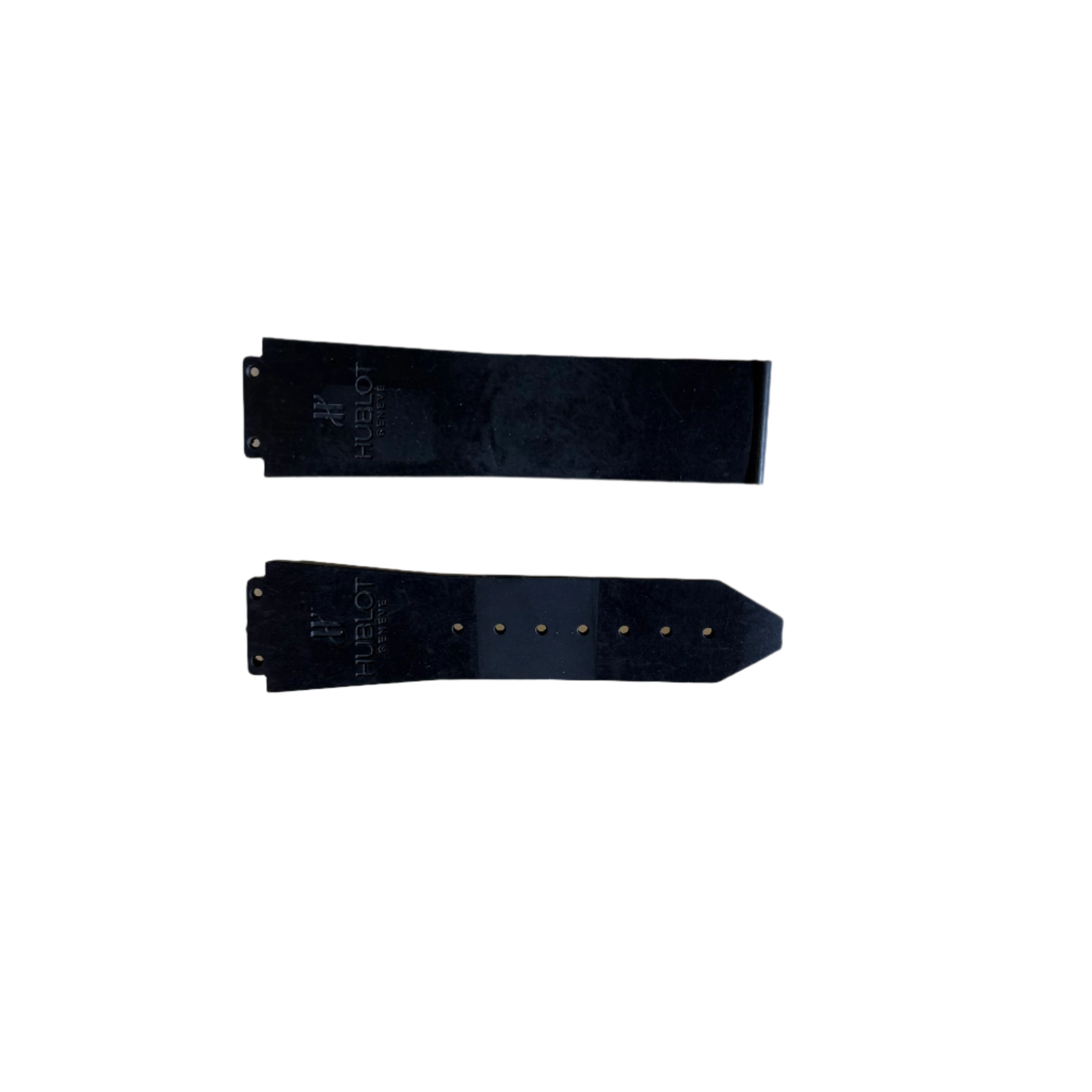 Authentic Hublot Black Rubber Watch Strap Band 22mm 12-341-80 & 6-341-85