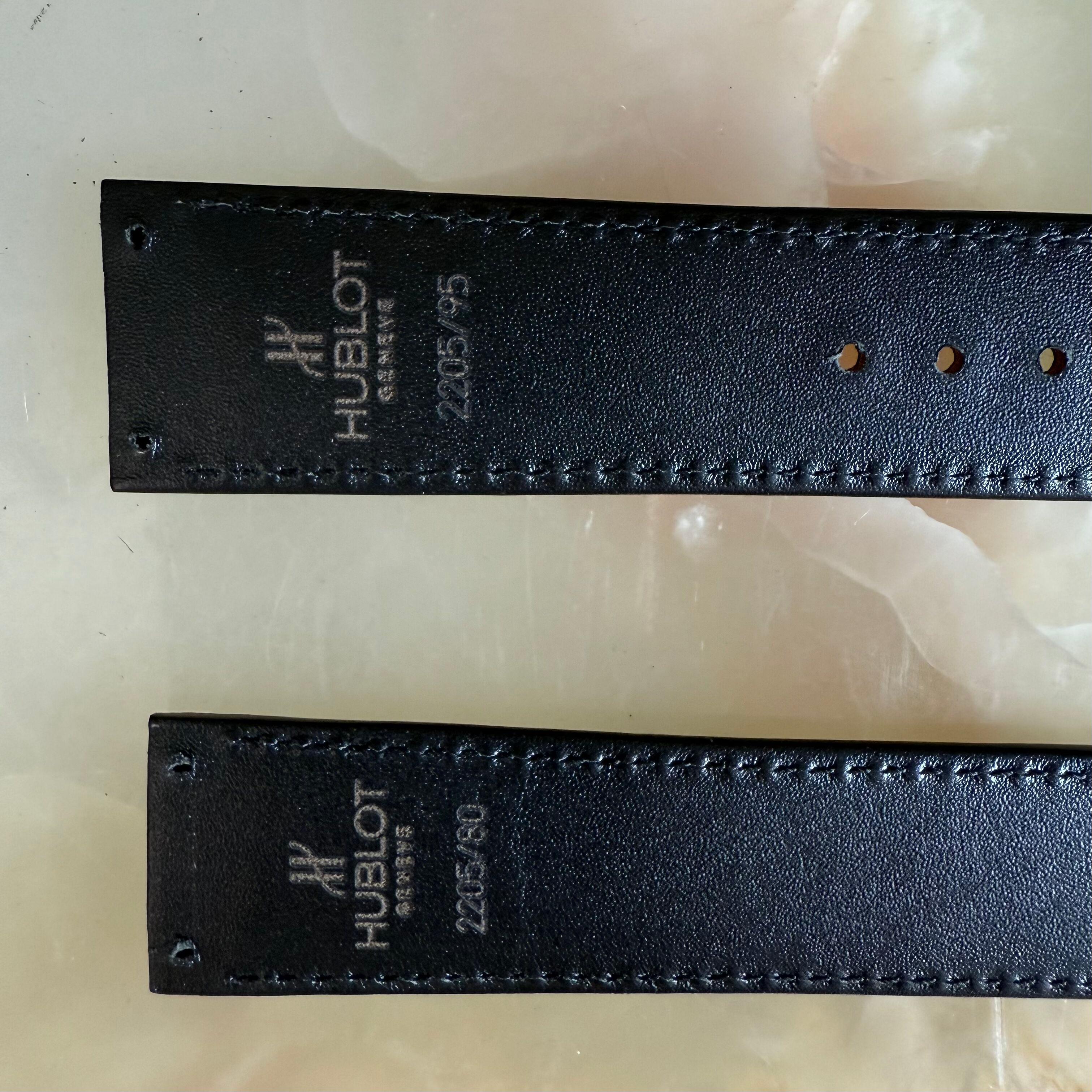 Authentic Hublot Black Alligator Watch Strap Band 22mm 2205/80 & 2205/95