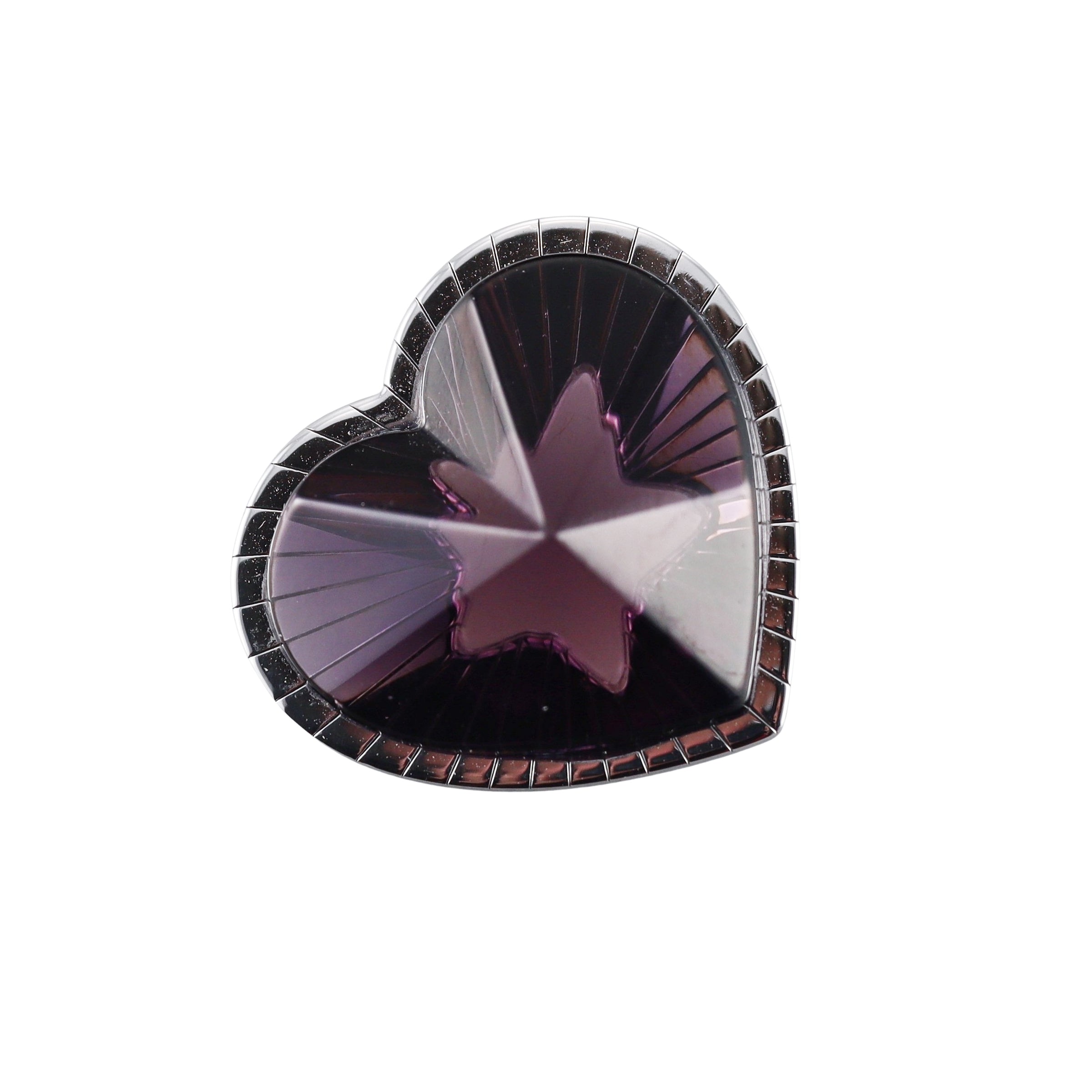 Baccarat Etoile Mon Coeur Crystal Sterling Silver Heart Pendant 2812853