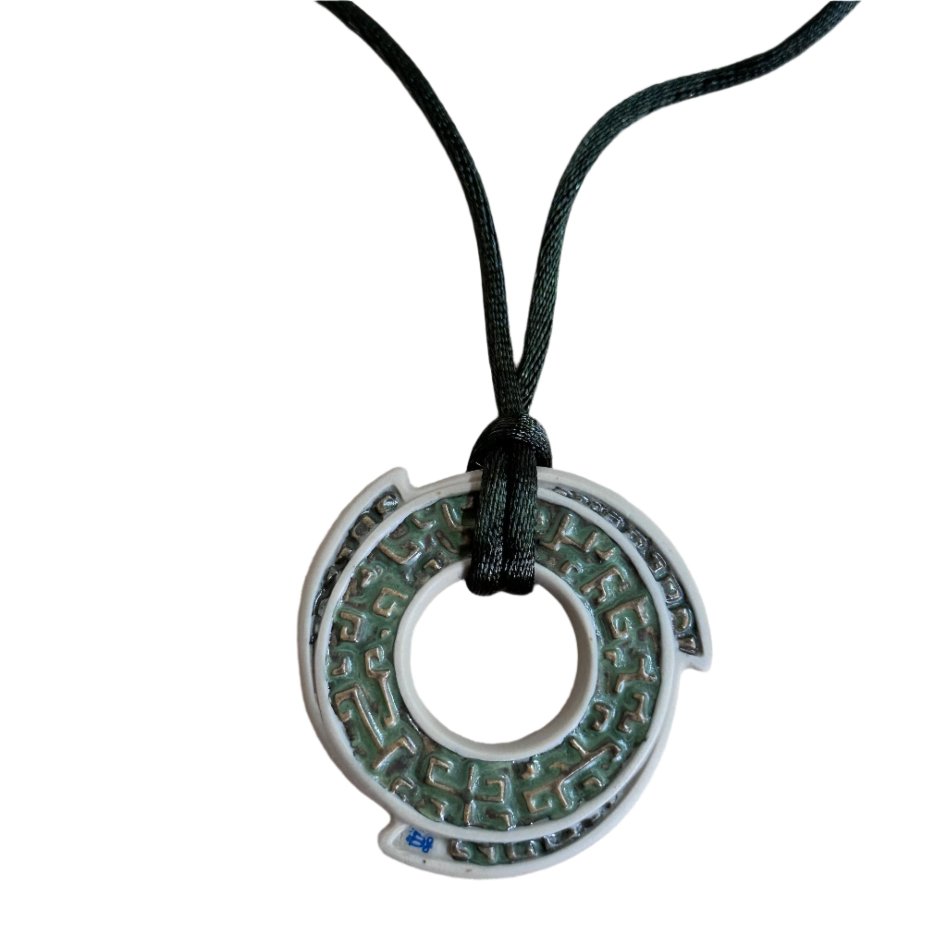 Talismania LLADRO Power Mandala Pendant on Silk Cord Necklace 01010013