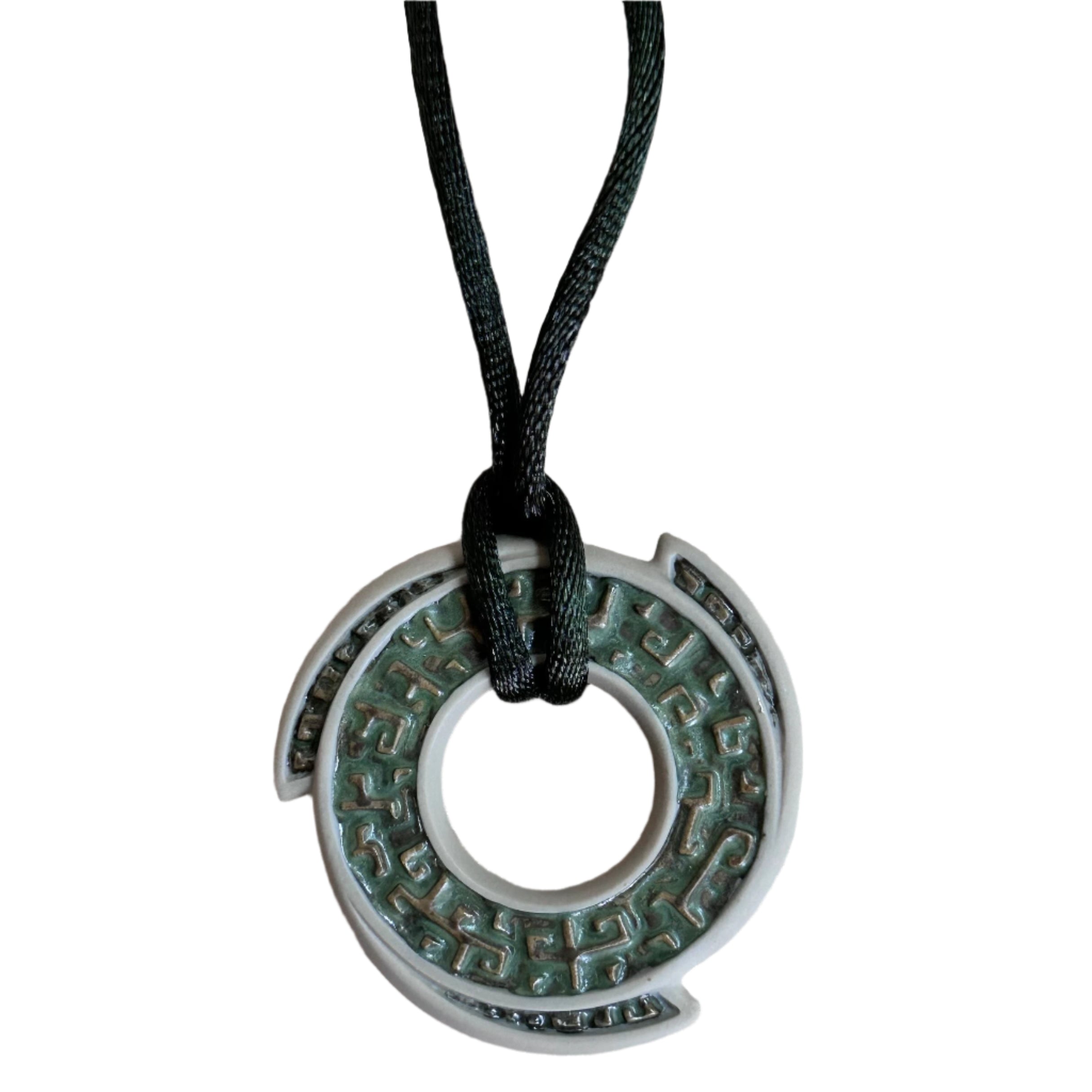 Talismania LLADRO Power Mandala Pendant on Silk Cord Necklace 01010013