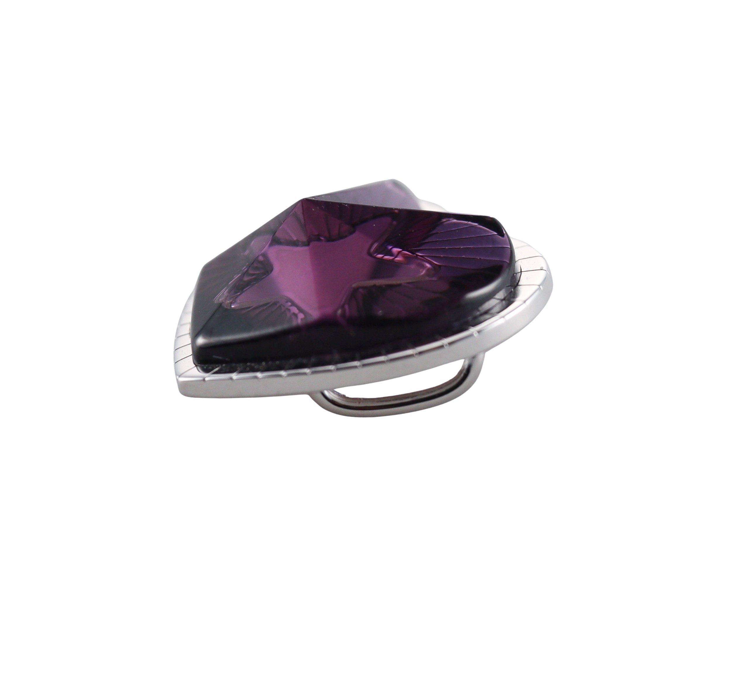 Baccarat Etoile Mon Coeur Crystal Sterling Silver Heart Pendant 2812853