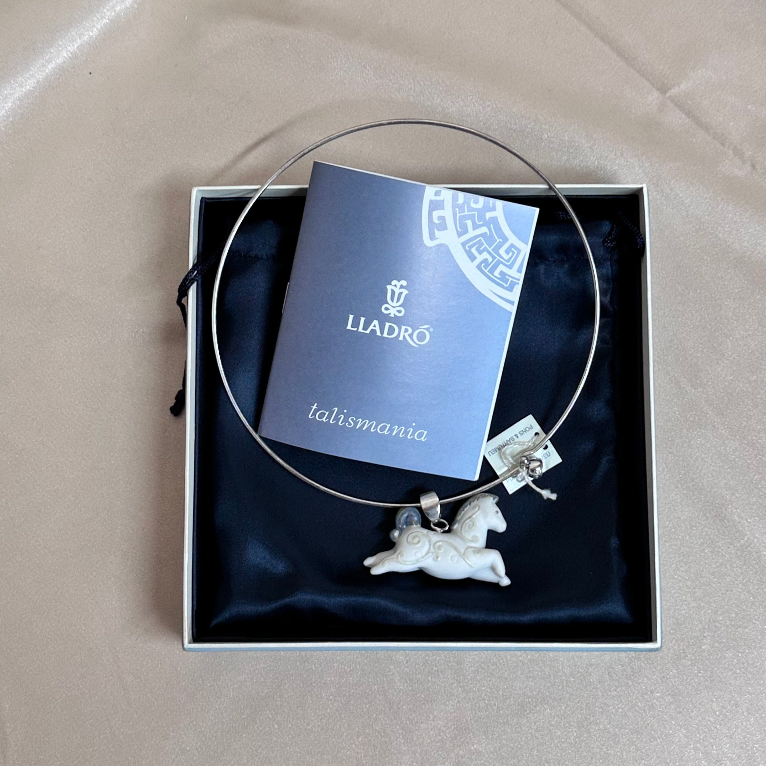 Talismania LLADRO Horse Freedom Pendant on Cuff Choker Necklace 01010030