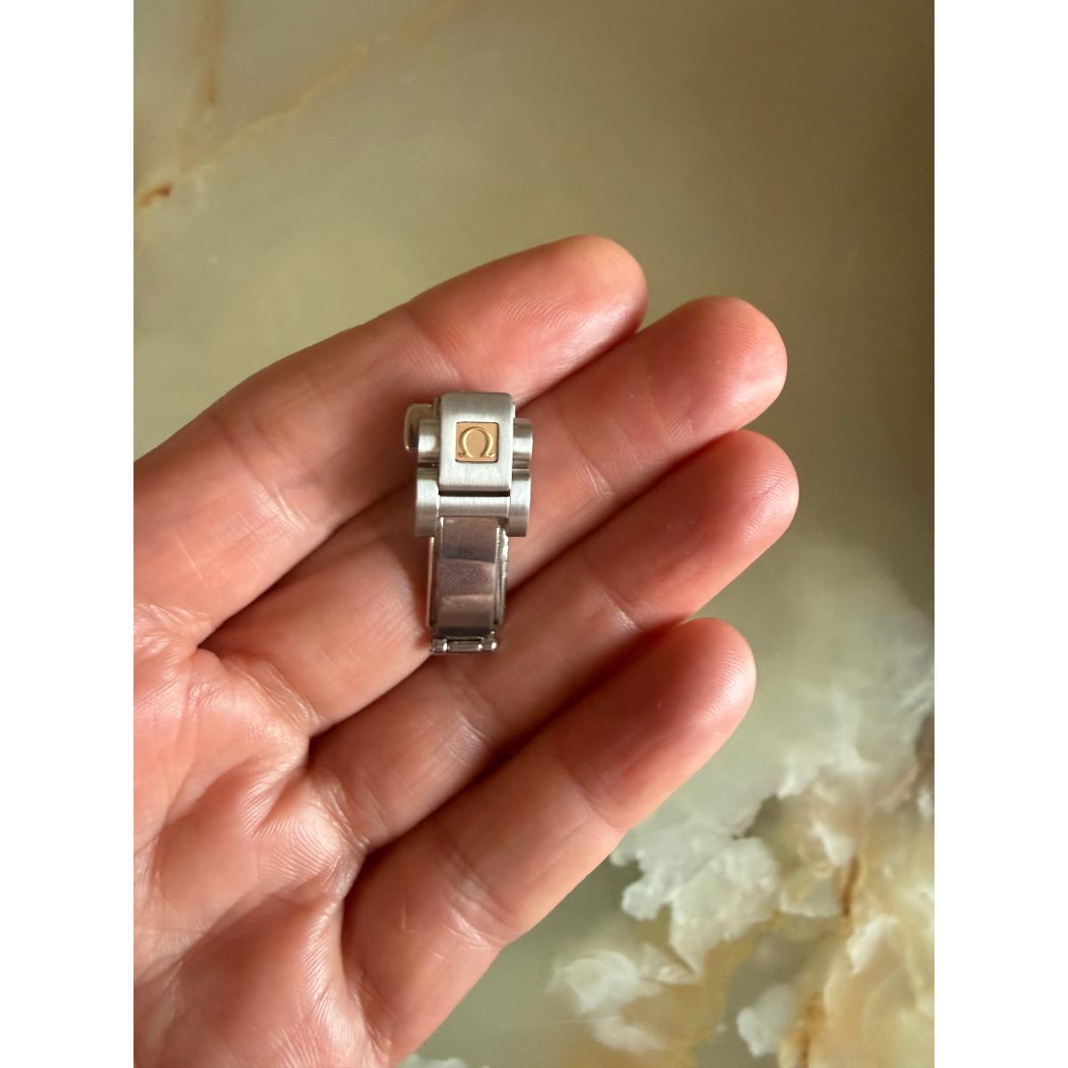 Authentic Omega Seamaster Aqua Terra Steel 18k Gold 12mm Deployant Buckle Clasp