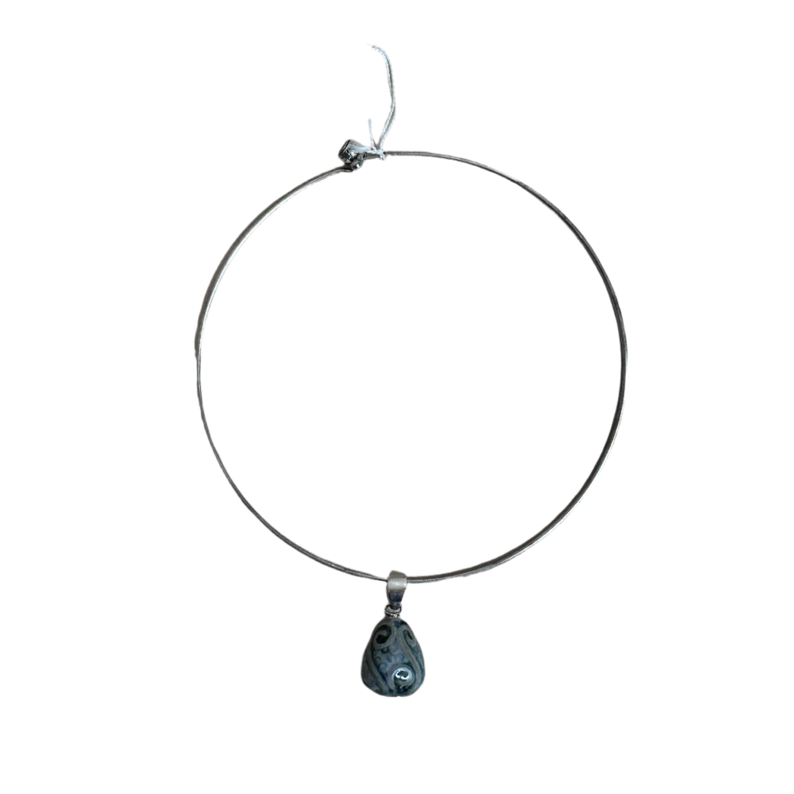 Talismania LLADRO Waterdrop Pendant on Cuff Choker Necklace 01010010