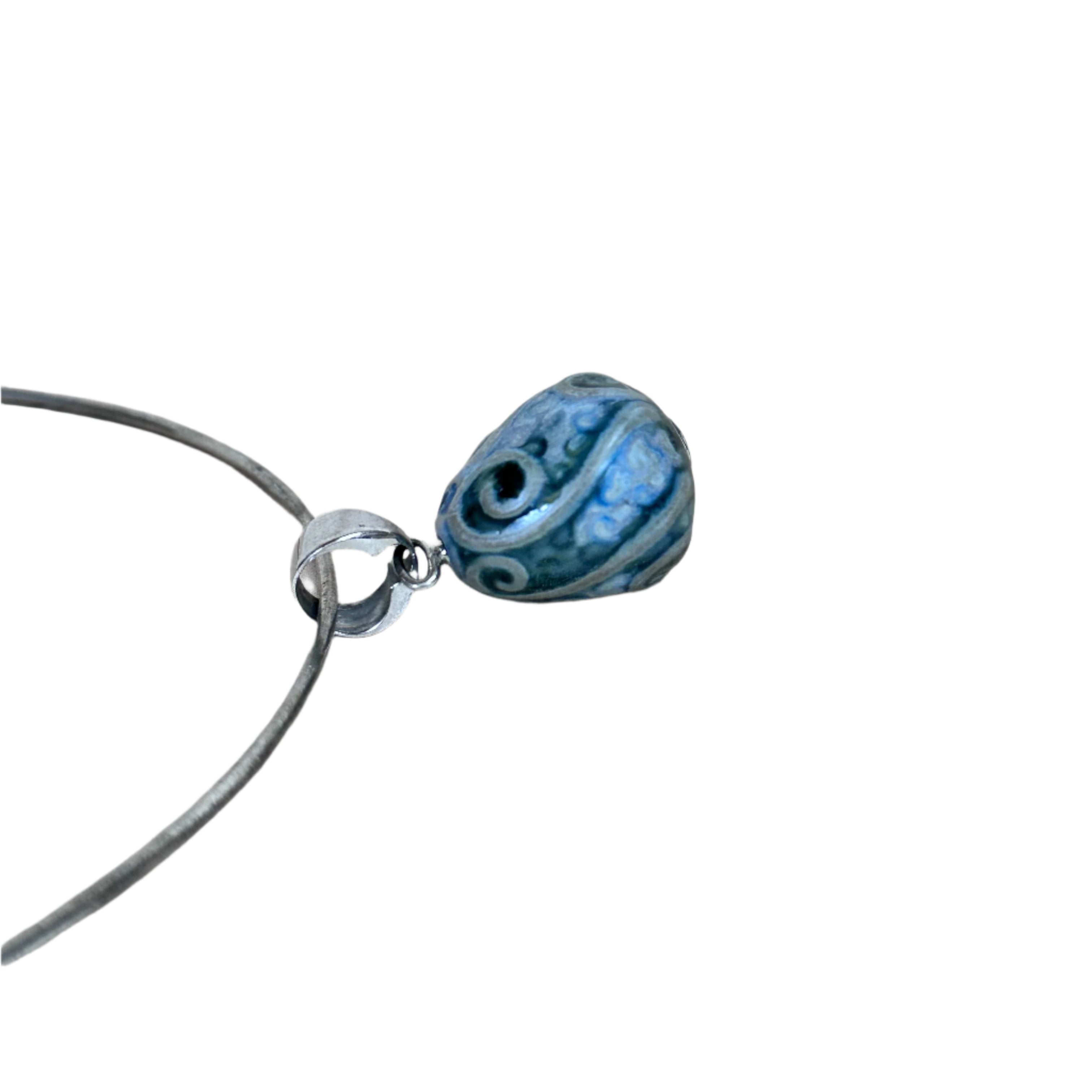 Talismania LLADRO Waterdrop Pendant on Cuff Choker Necklace 01010010