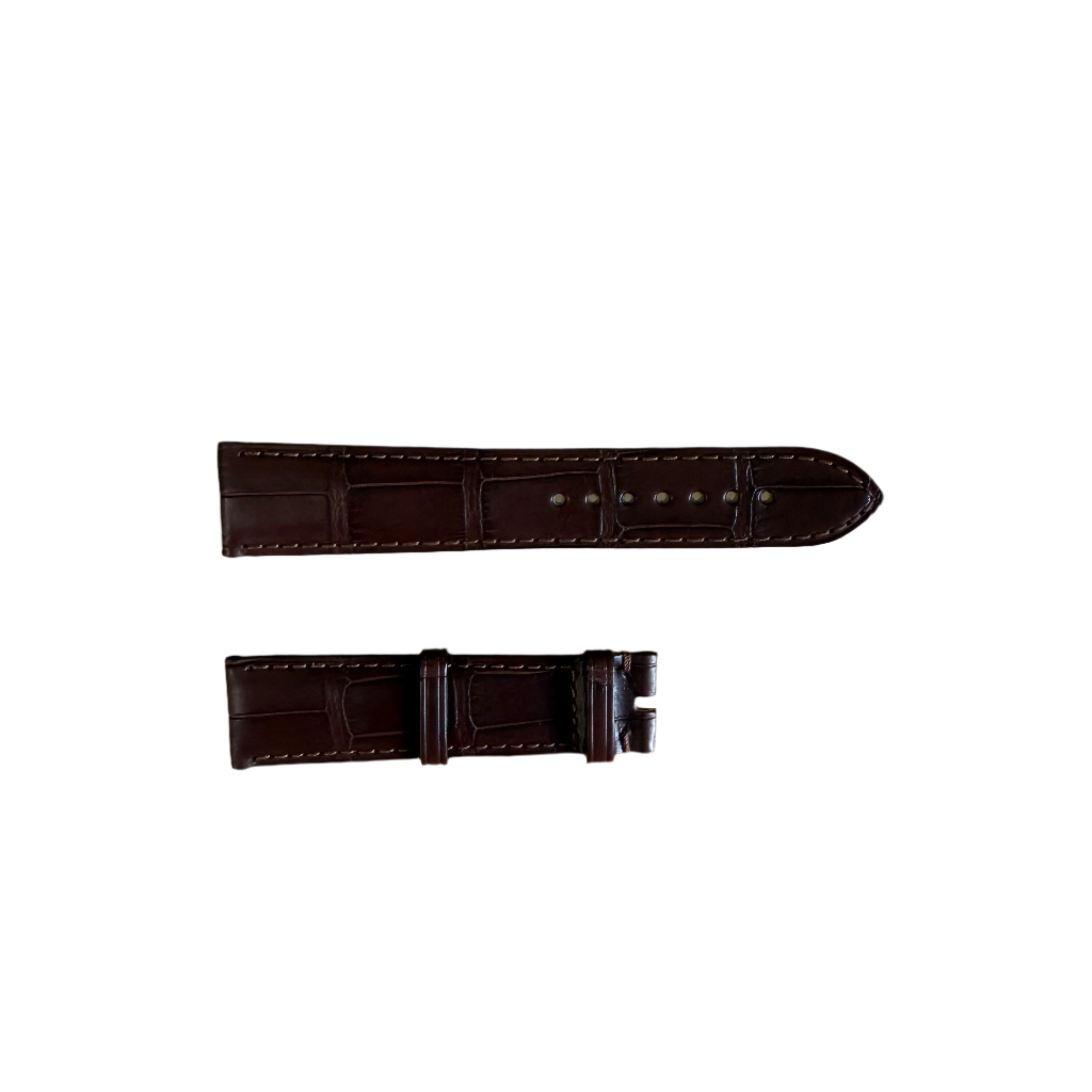 Authentic Omega Brown Alligator Watch Strap Band 20mm 98000154