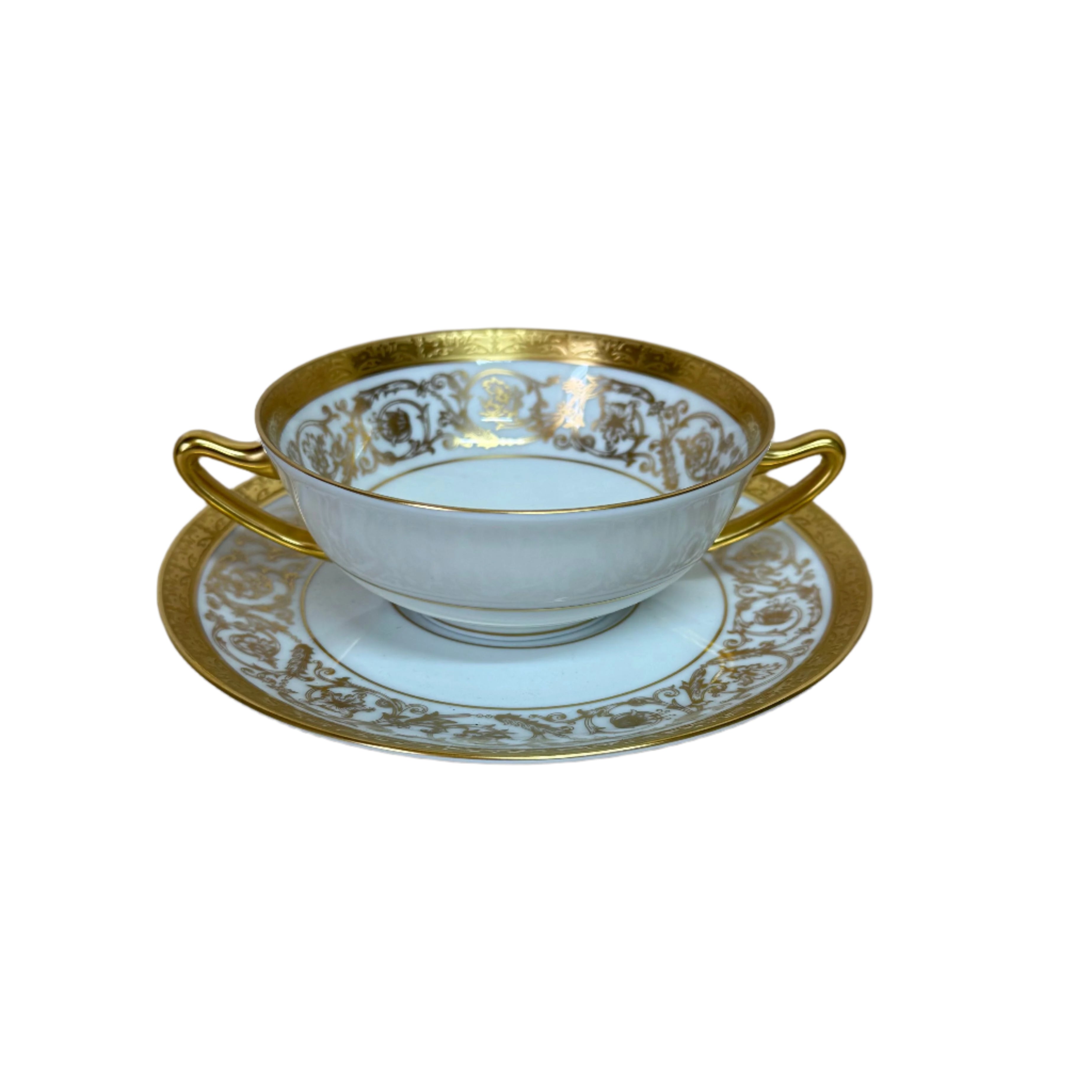 Christofle Orangerie Cream Soup Cup & Saucer Set 7660150
