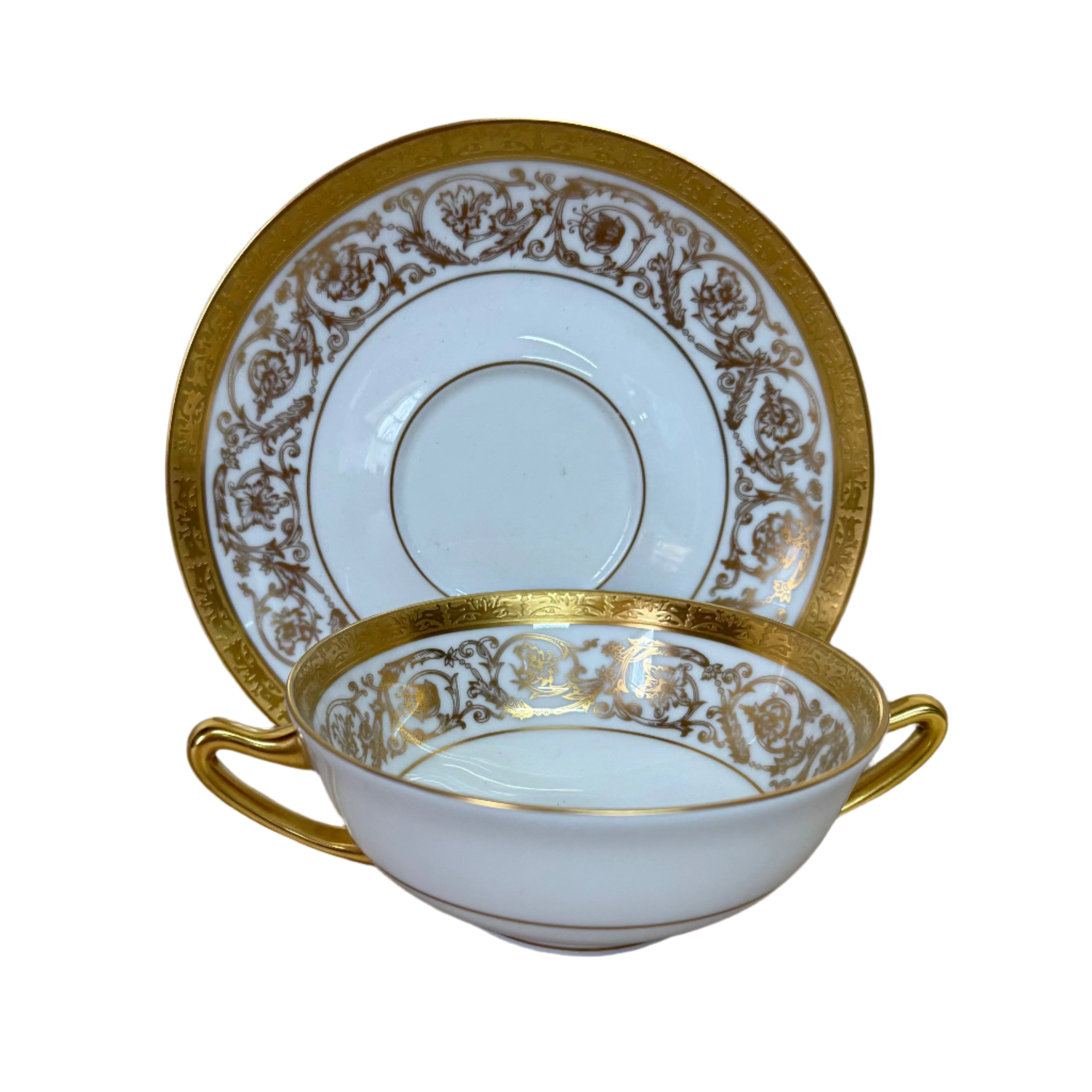 Christofle Orangerie Cream Soup Cup & Saucer Set 7660150