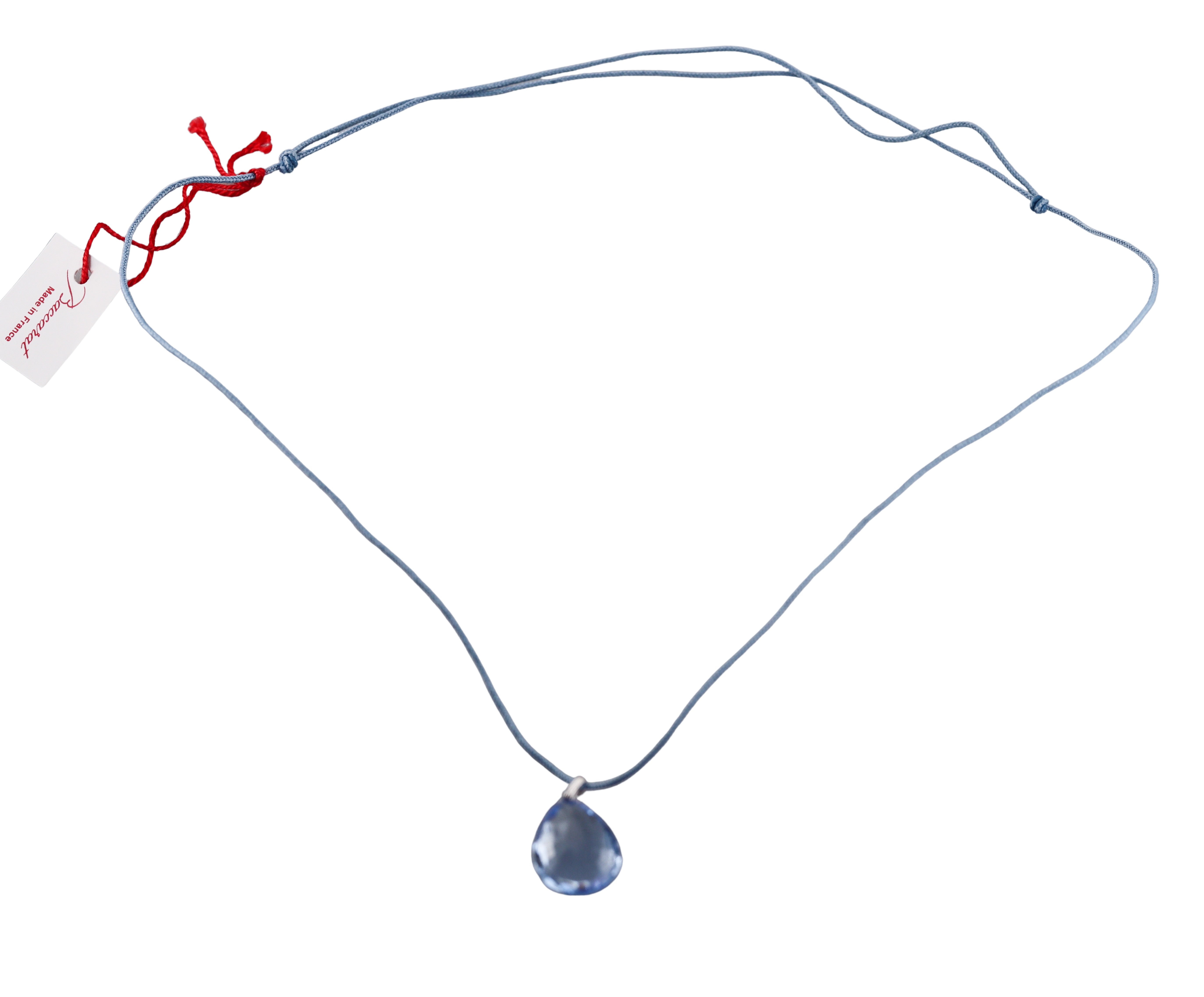 Baccarat Marie-Helene de Taillac Sterling Silver Blue Crystal Pendant 2812022