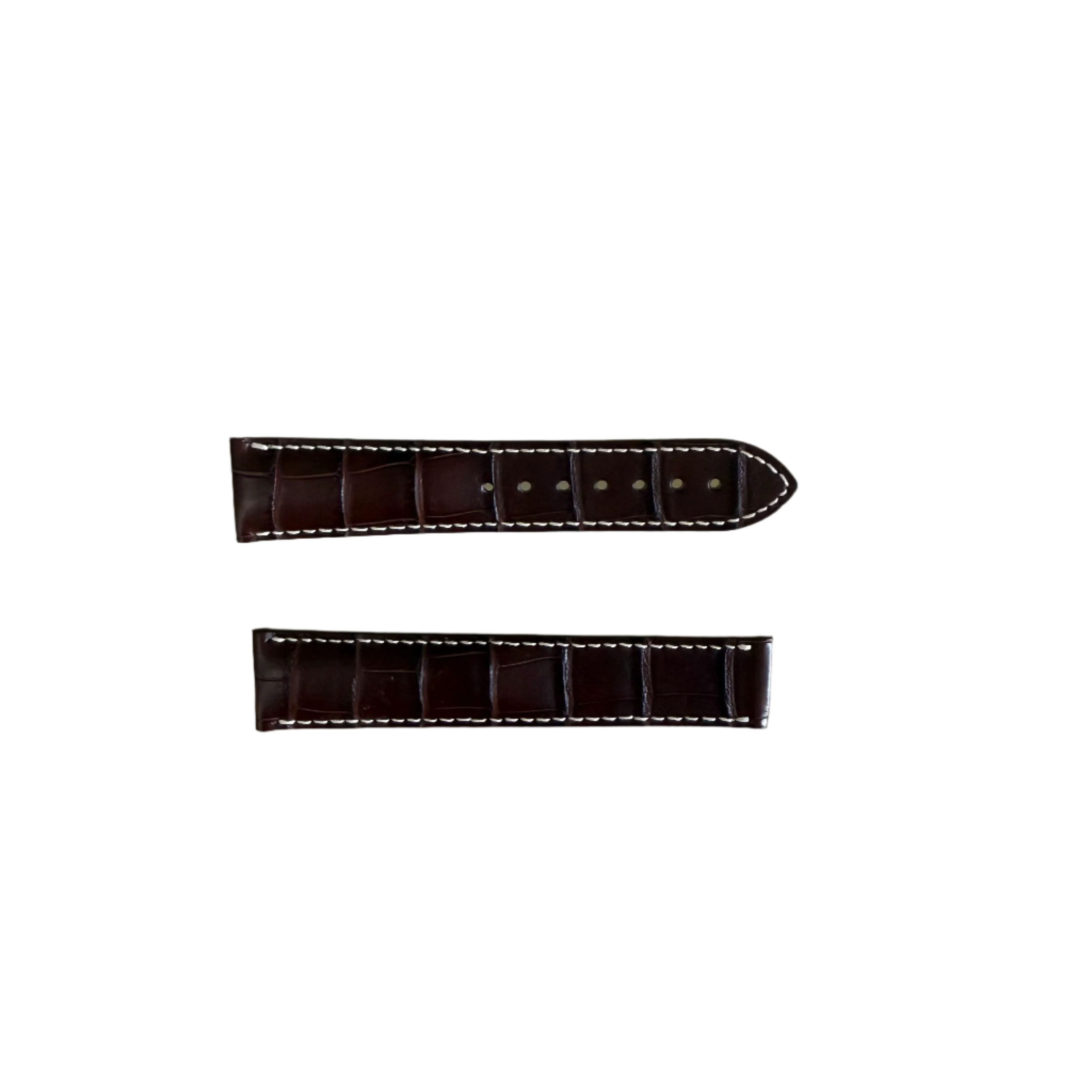 Authentic Omega Brown Alligator Watch Strap Band 20mm 98000244