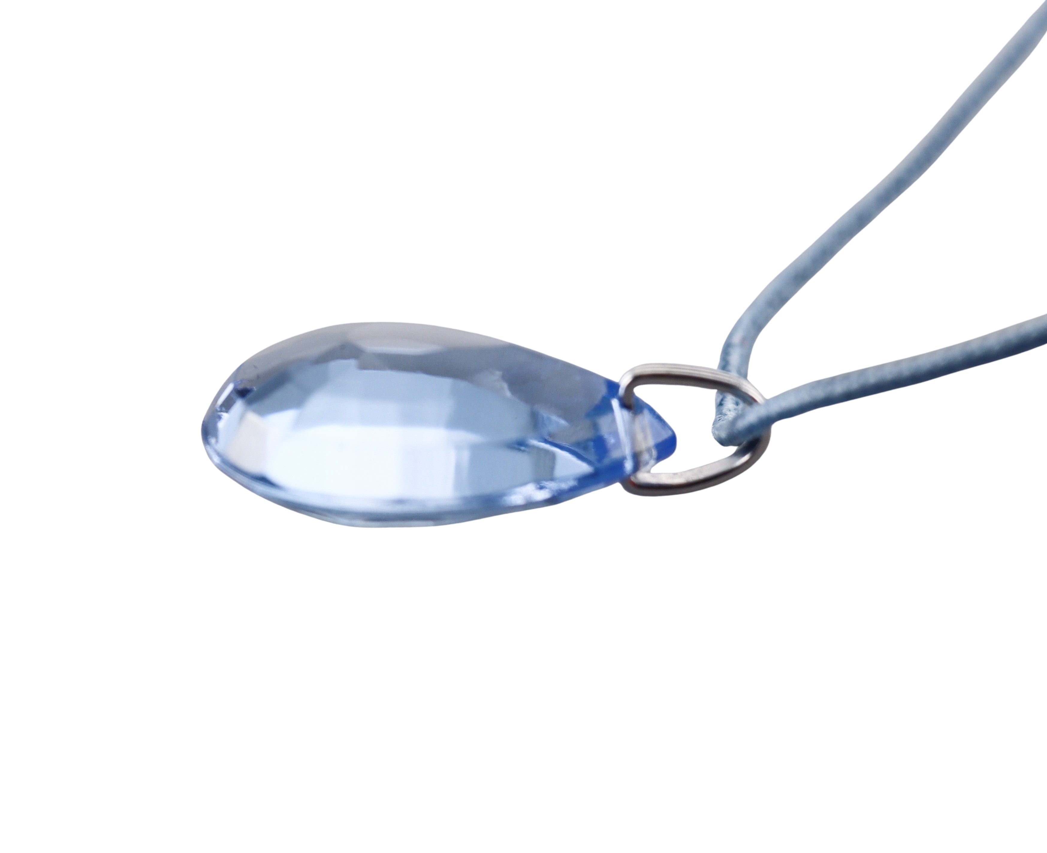 Baccarat Marie-Helene de Taillac Sterling Silver Blue Crystal Pendant 2812022