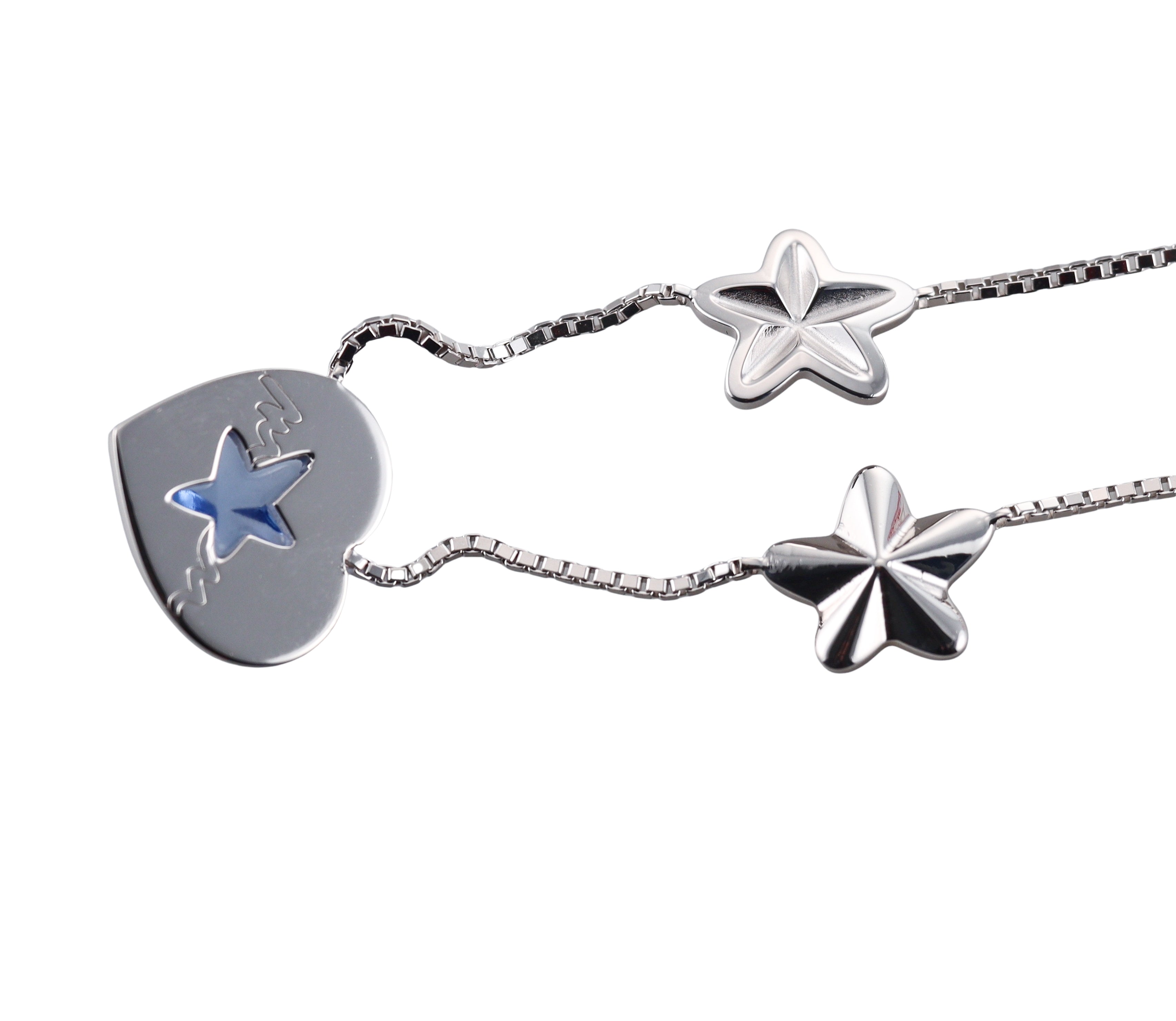 Baccarat Etoile Mon Coeur Sterling Silver Heart Necklace 2812855