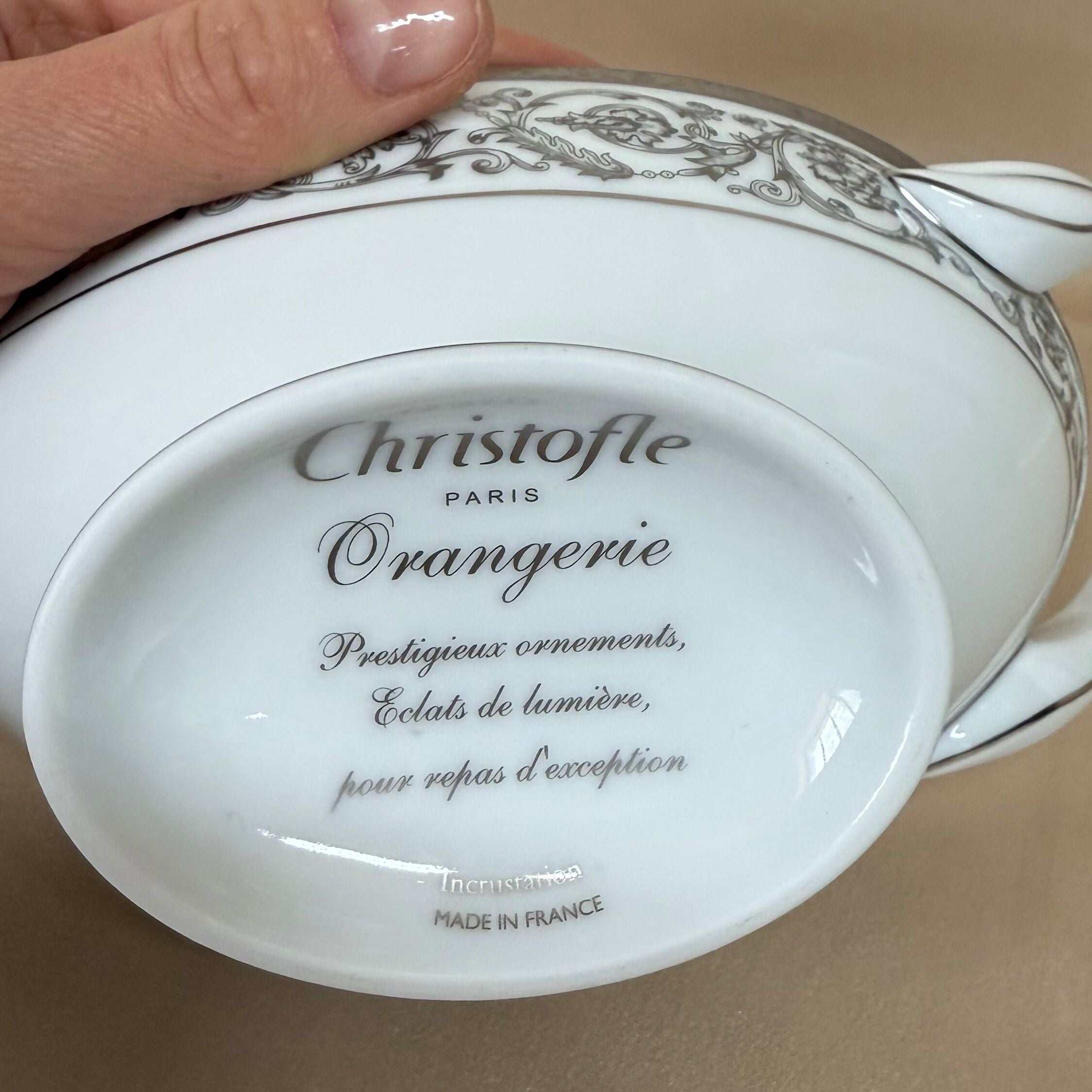 Christofle Orangerie Platinum Sauce Boat B0766133002