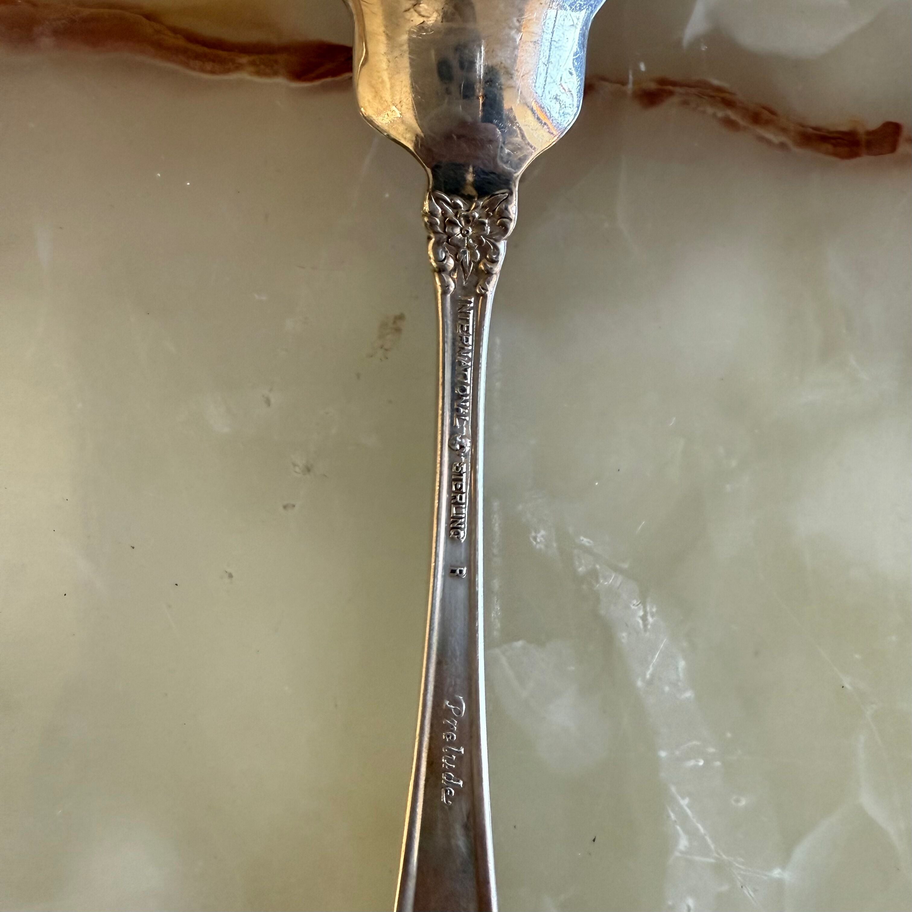 International Prelude Sterling Silver Ice Cream Fork Set of 6