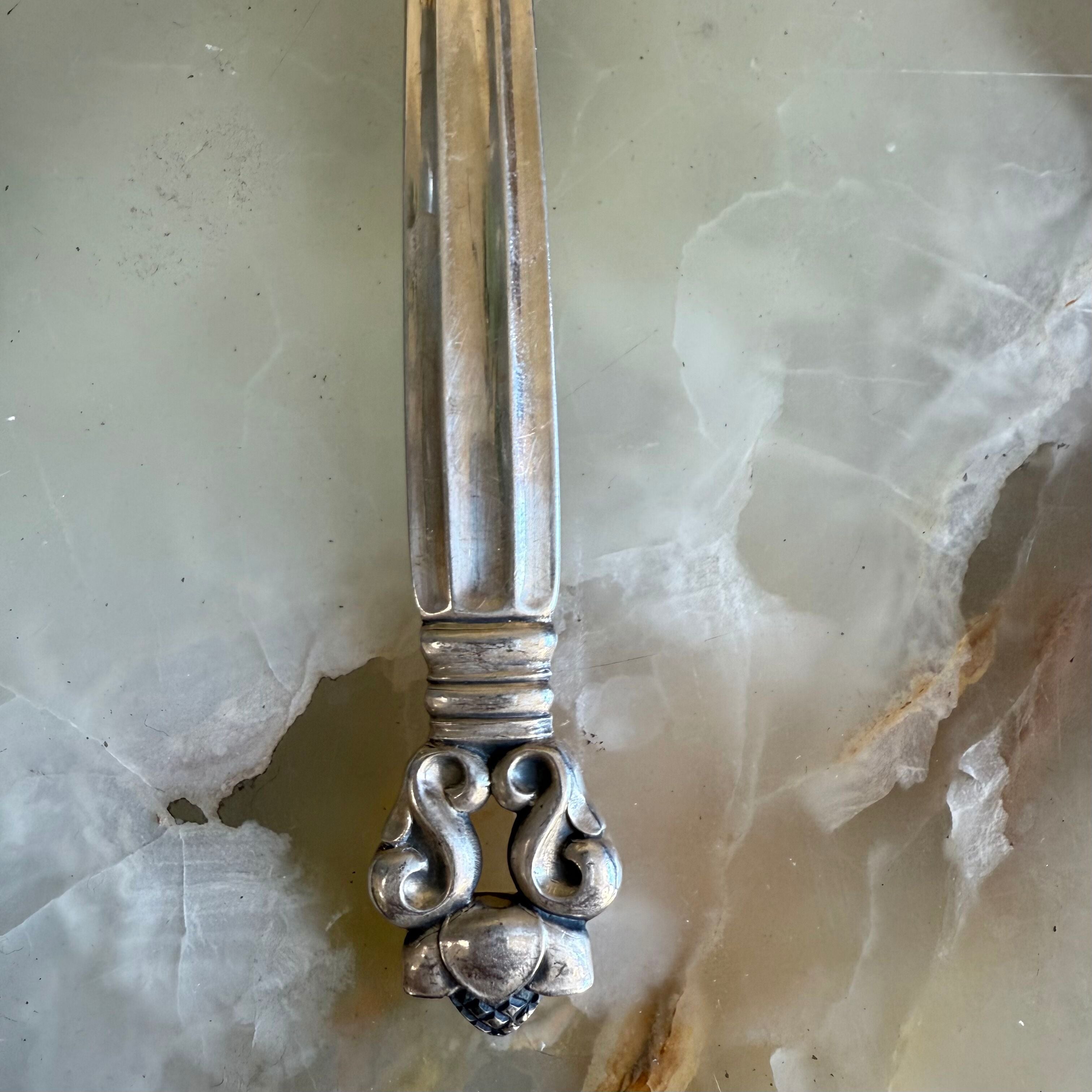 Georg Jensen Acorn Sterling Silver Ladle