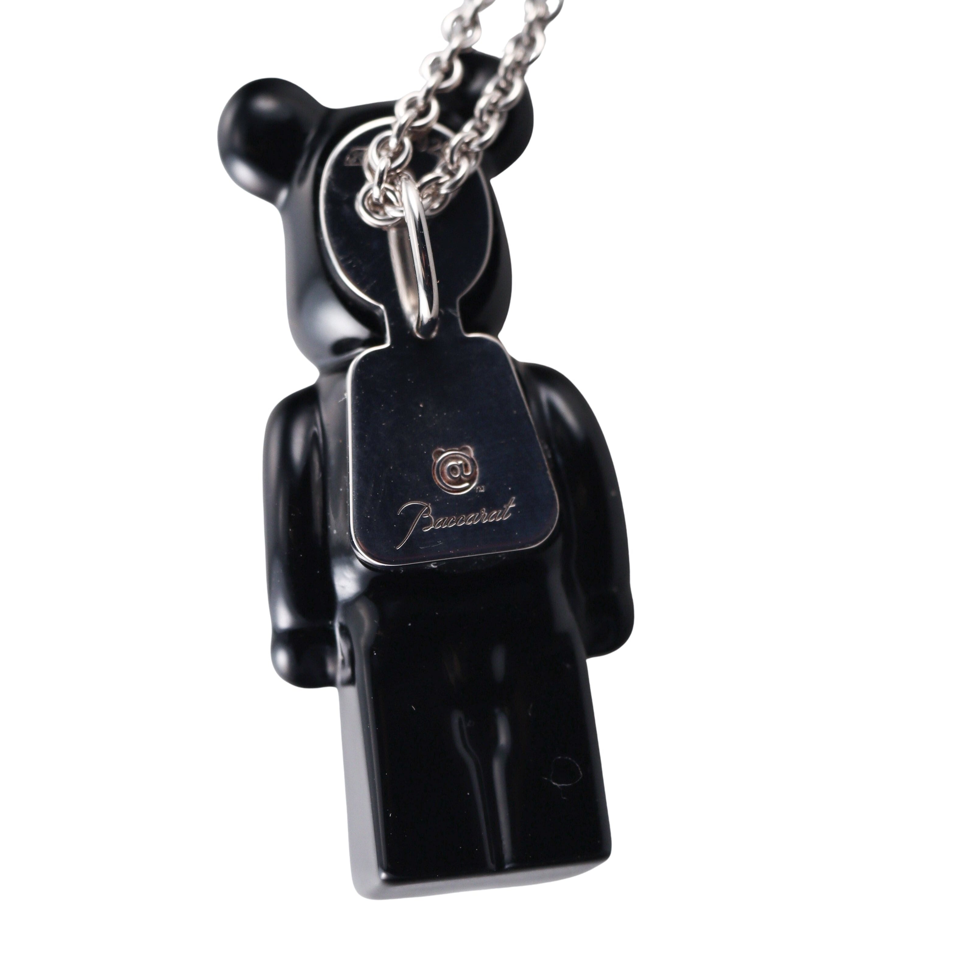 Baccarat Sterling Silver Be@rbrick Crystal Necklace 2814116/18