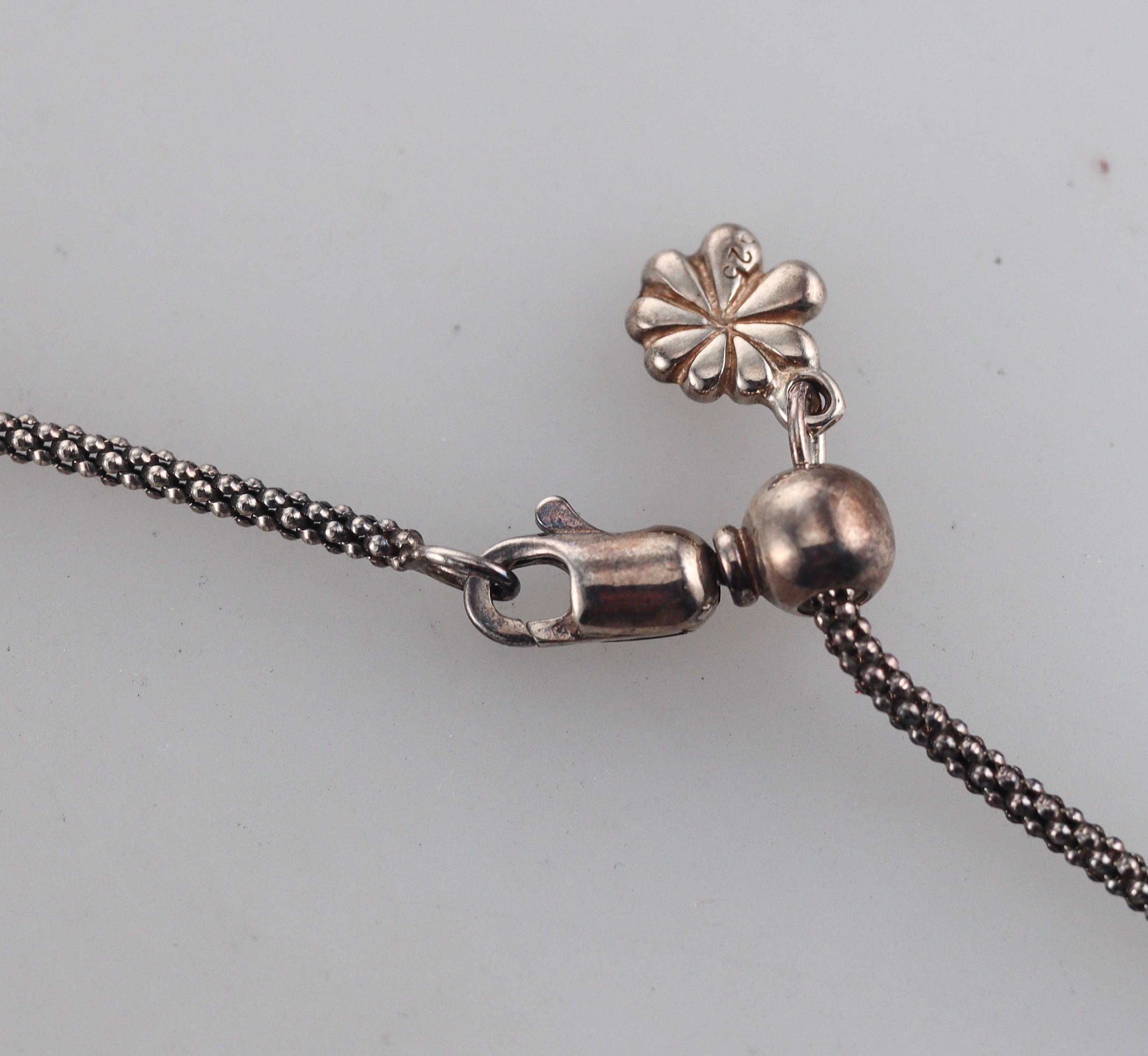 MarahLago Sterling Silver Larimar Owl Pendant Necklace Retail $280#064