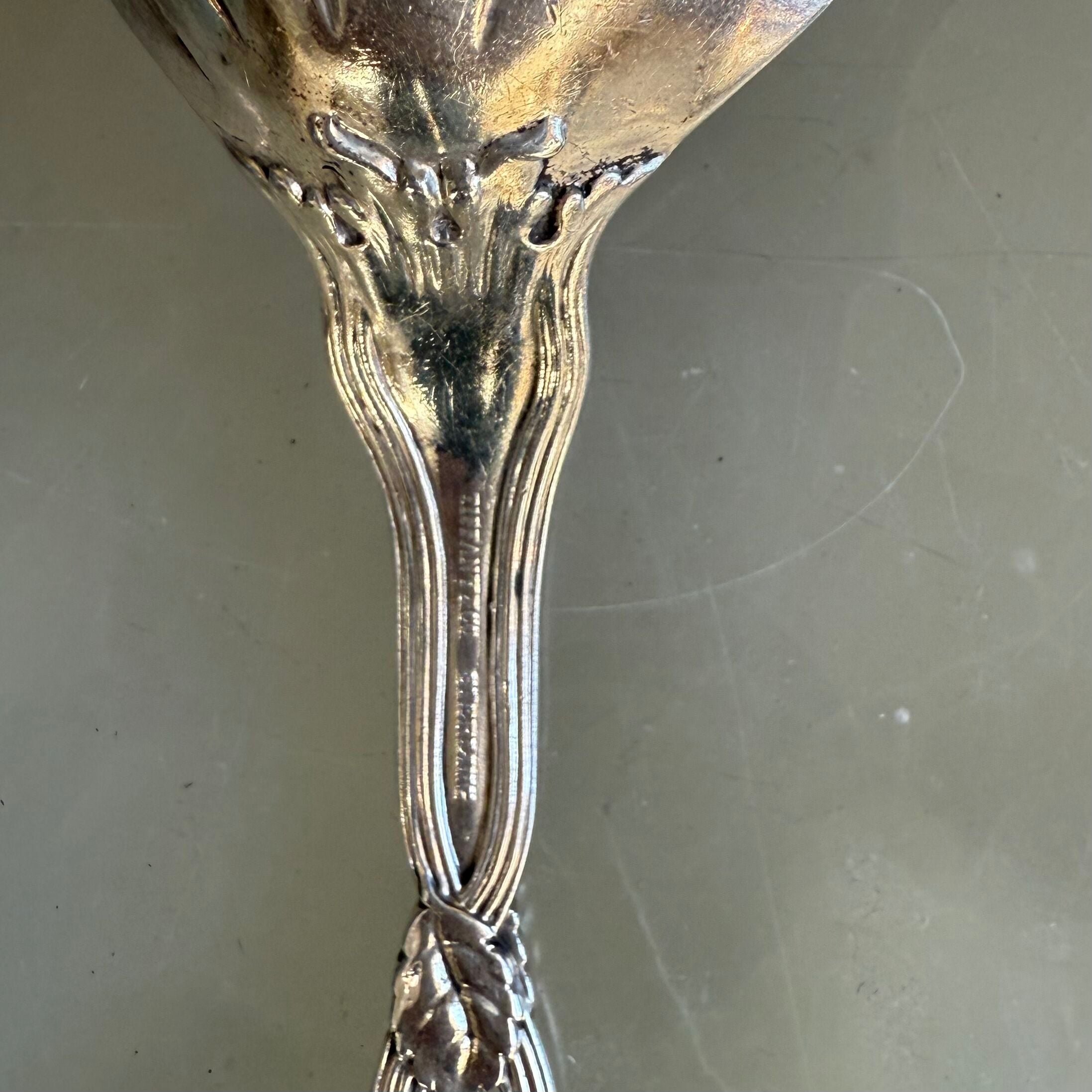 Tiffany & Co Strawberry Vine Sterling Silver Conch Shell Berry Spoon