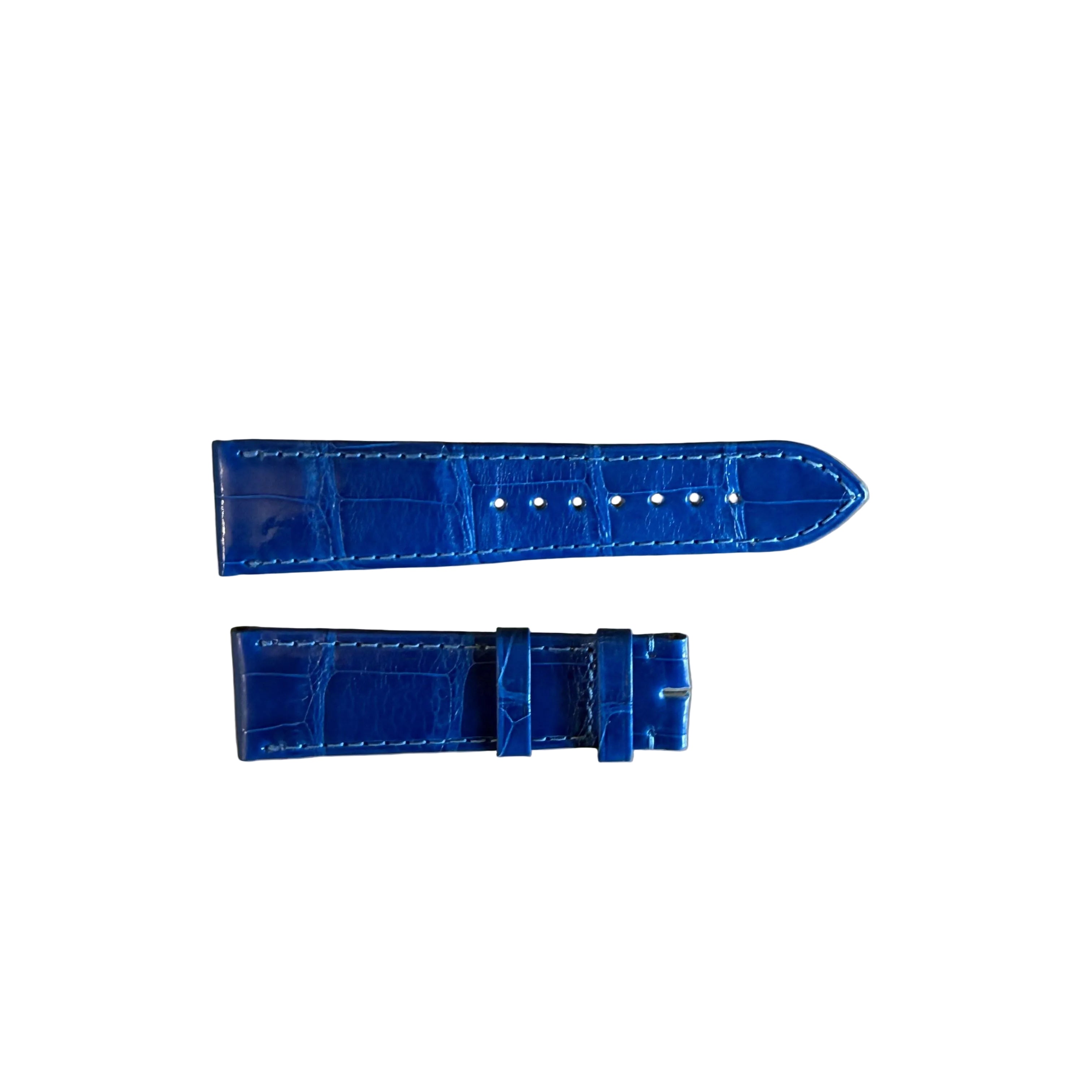 Authentic Cartier Blue Alligator Watch Strap Band 20.75mm KD98ZN04