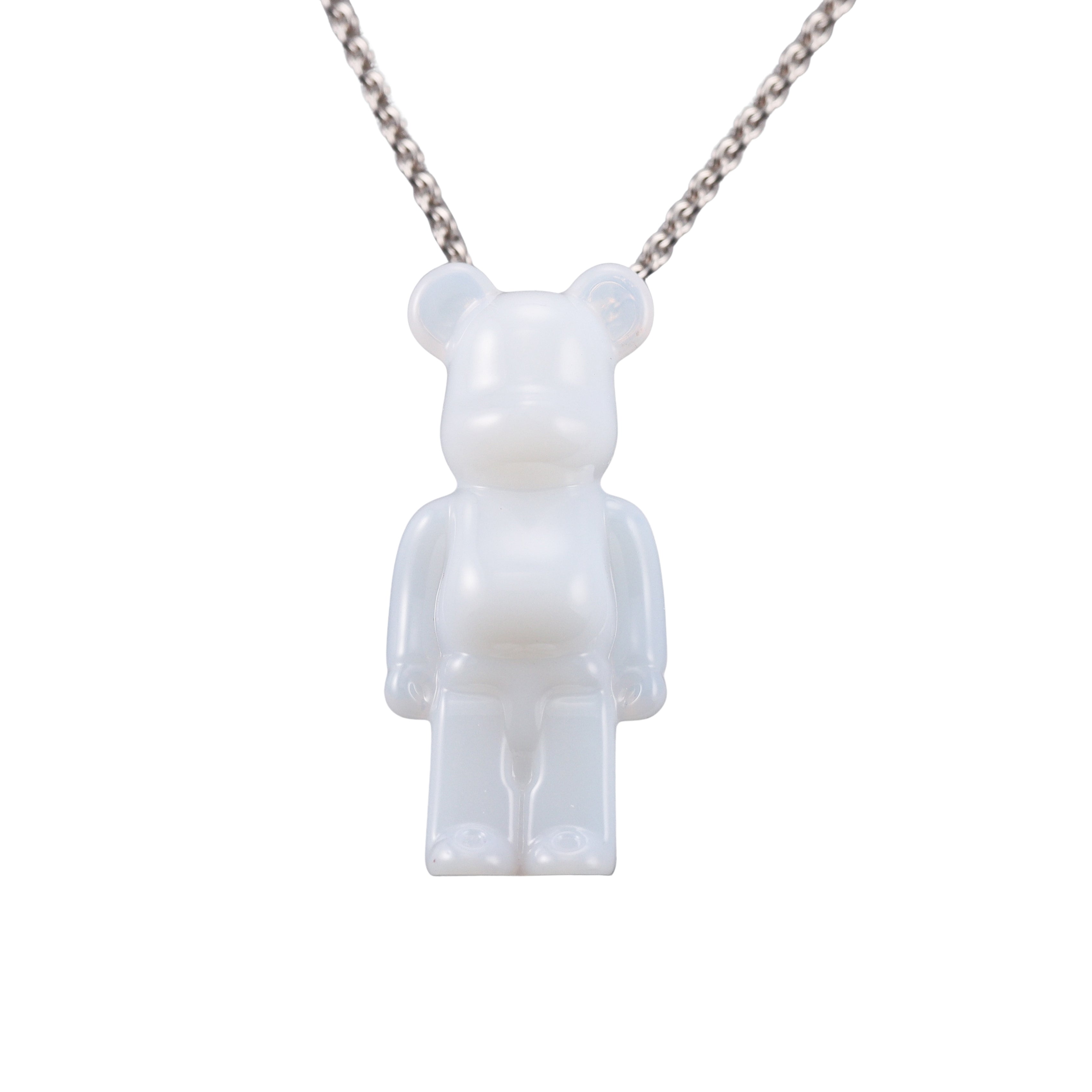 Baccarat Sterling Silver Be@rbrick Crystal Necklace 2814116/18
