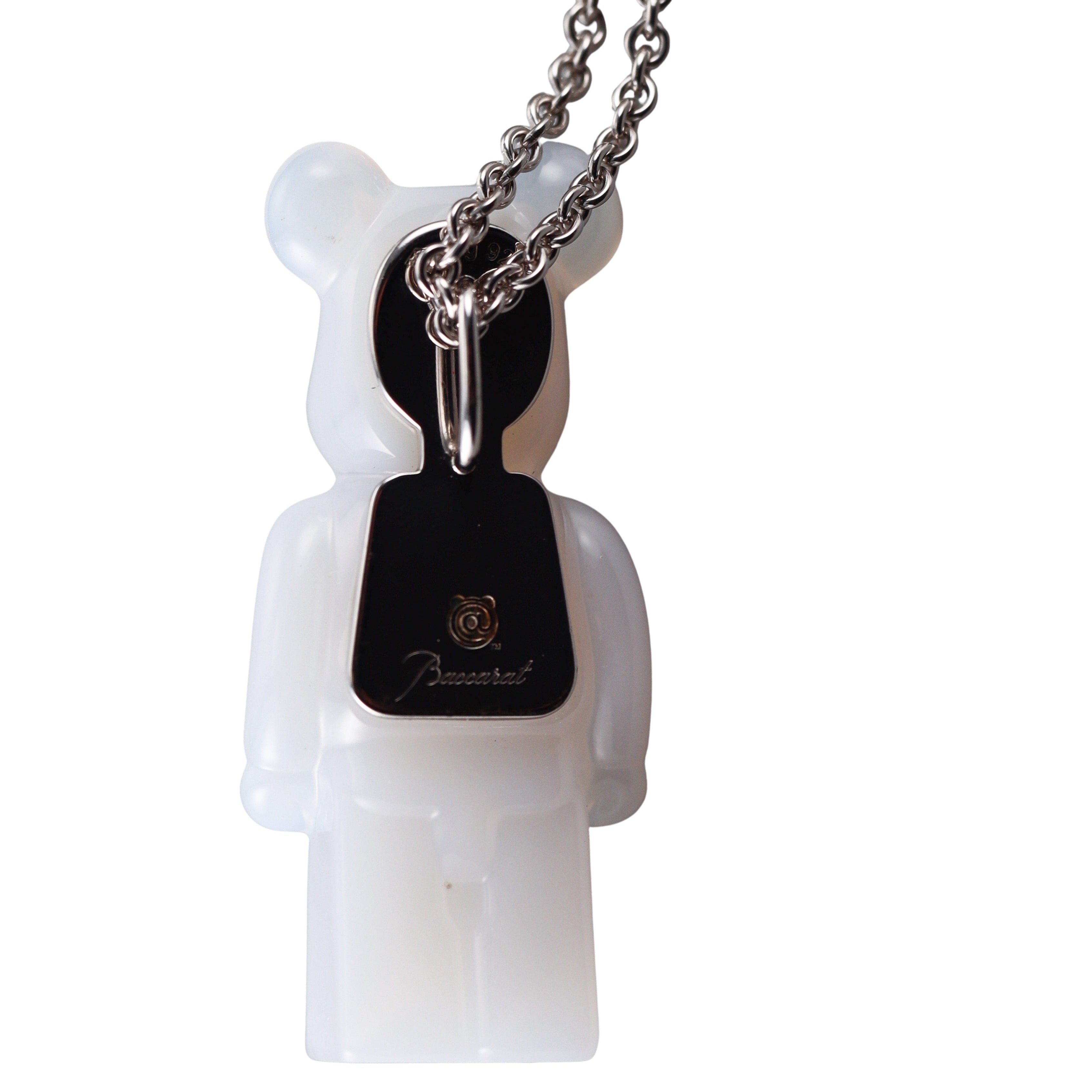Baccarat Sterling Silver Be@rbrick Crystal Necklace 2814116/18