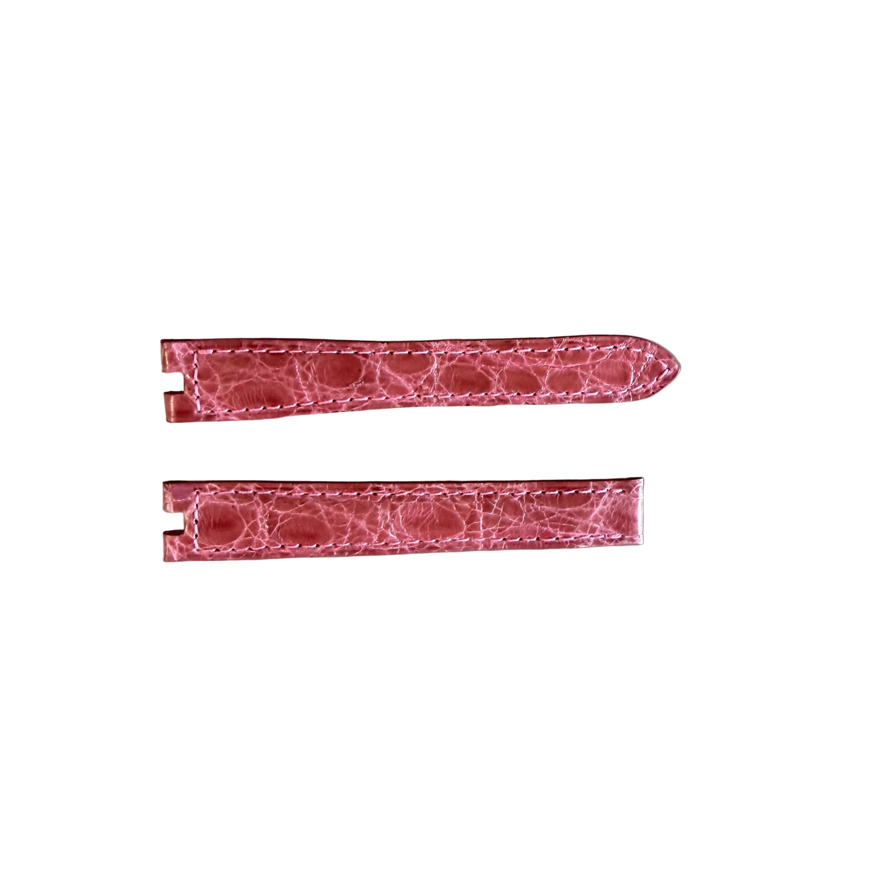 Authentic Cartier Pink Alligator Watch Strap Band 14mm KD24DE16
