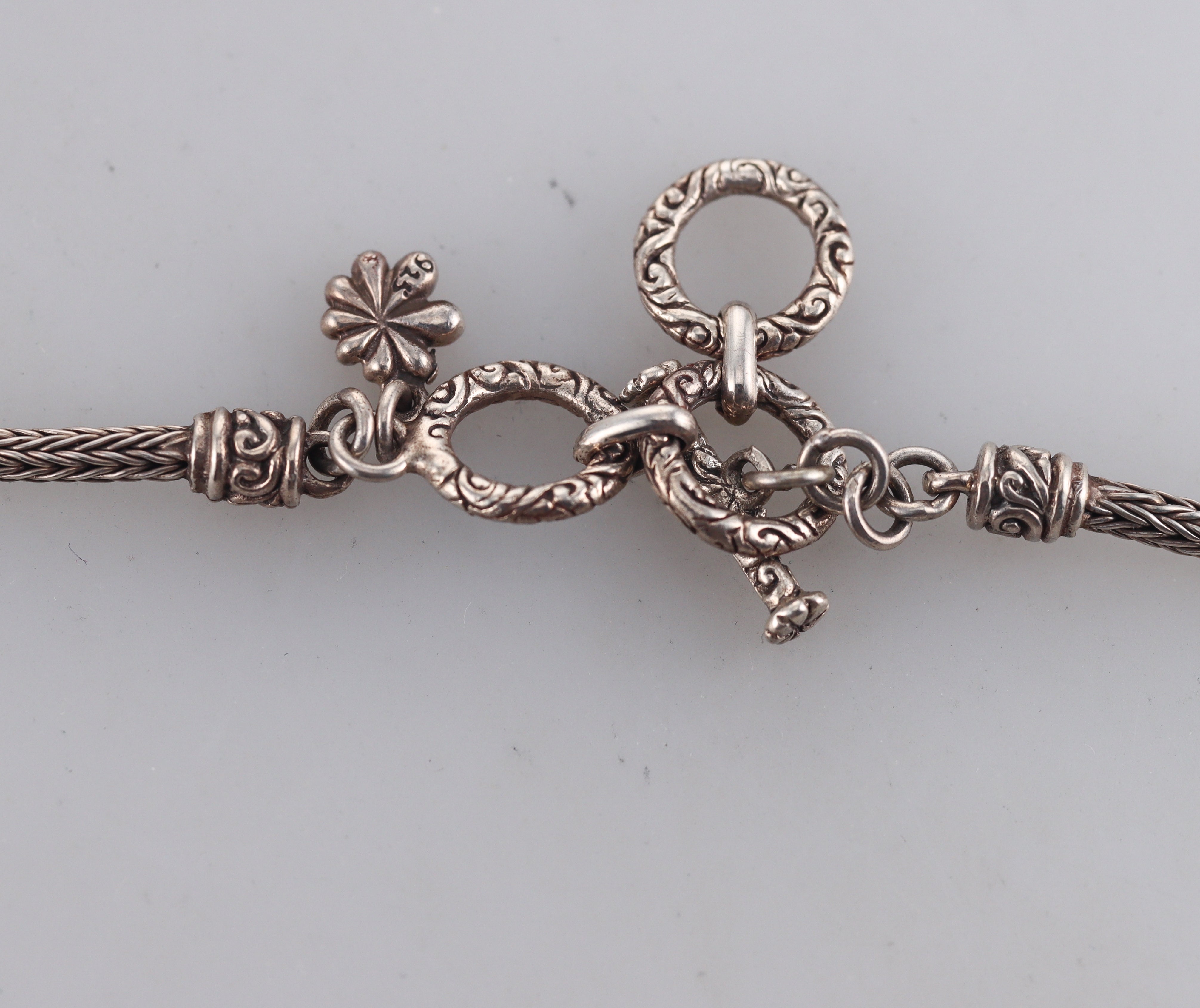 MarahLago Sterling Silver Larimar Pendant Necklace Retail $465 #067