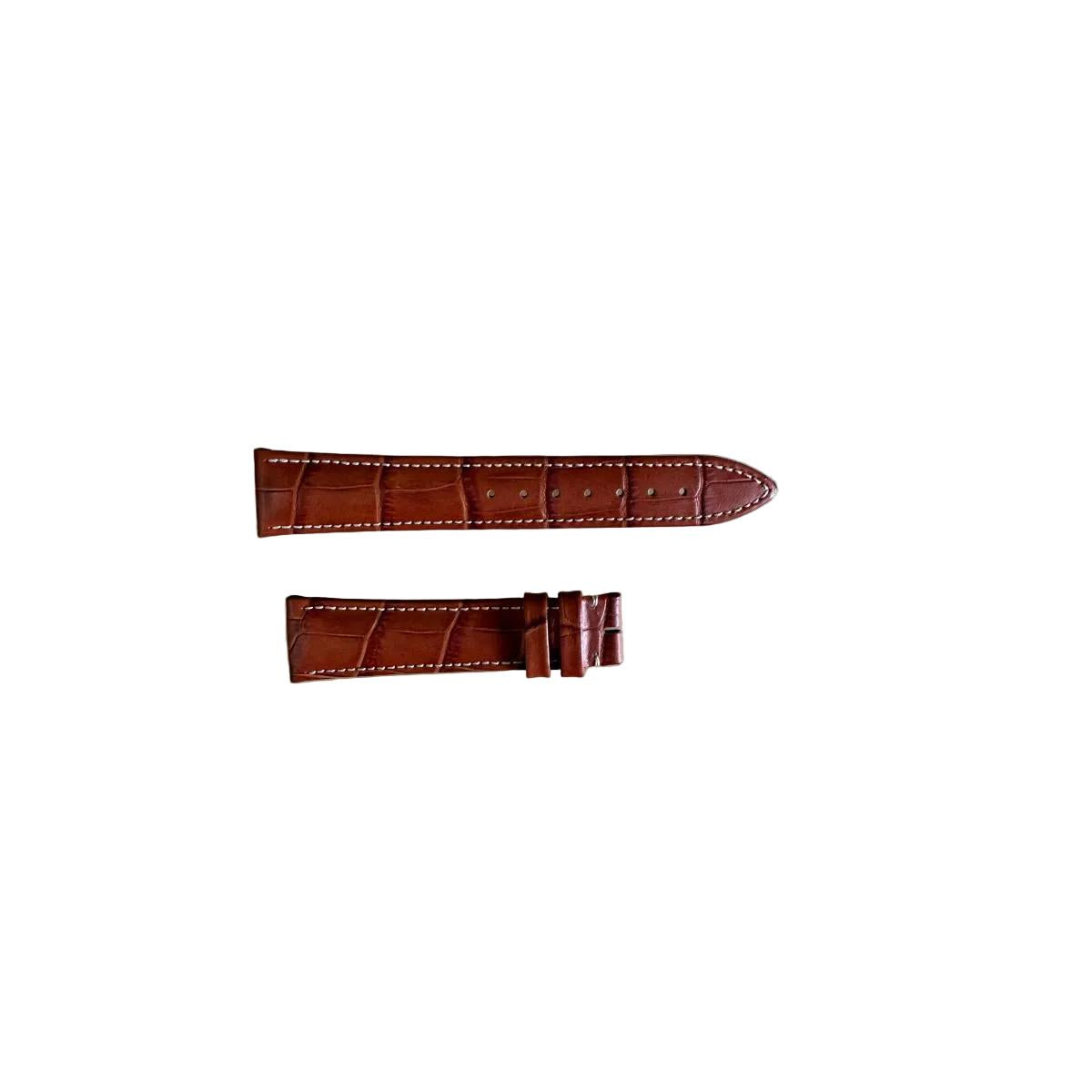 Authentic Oris Brown Leather Watch Strap Band 19mm 5 18 94