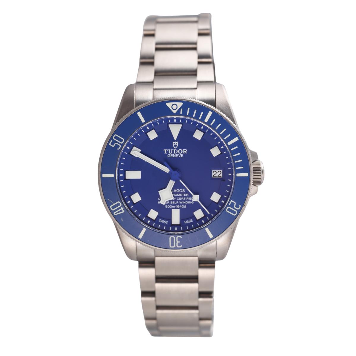 Tudor Pelagos Chronometer Automatic Blue Titanium Watch 25600TB