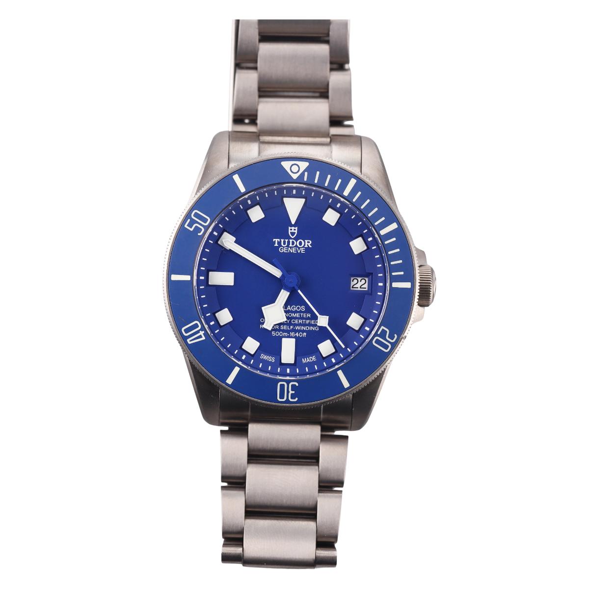 Tudor Pelagos Chronometer Automatic Blue Titanium Watch 25600TB