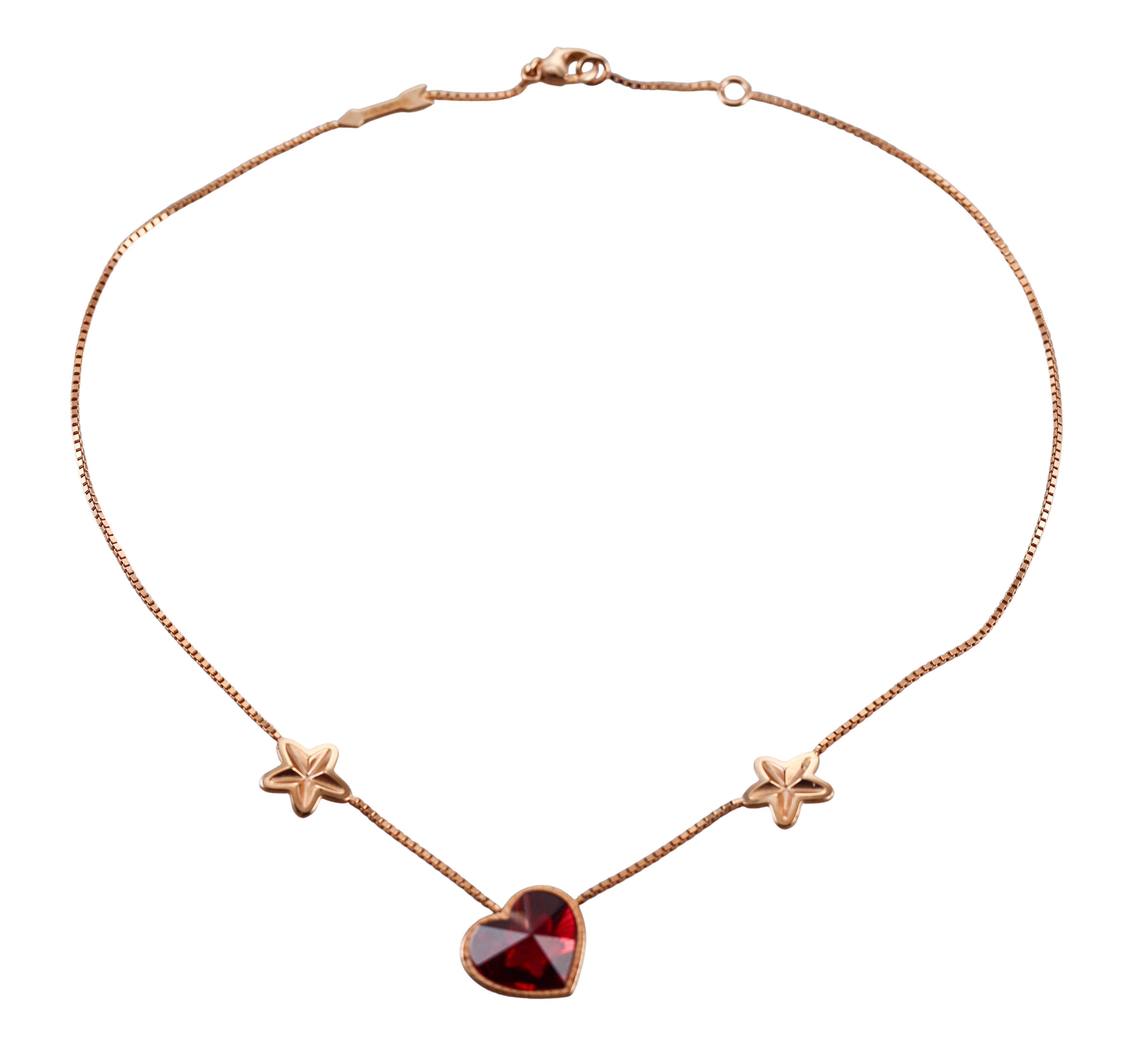 Baccarat Etoile Mon Coeur 18k Gold Vermeil Sterling Silver Heart & Star Necklace 2813111