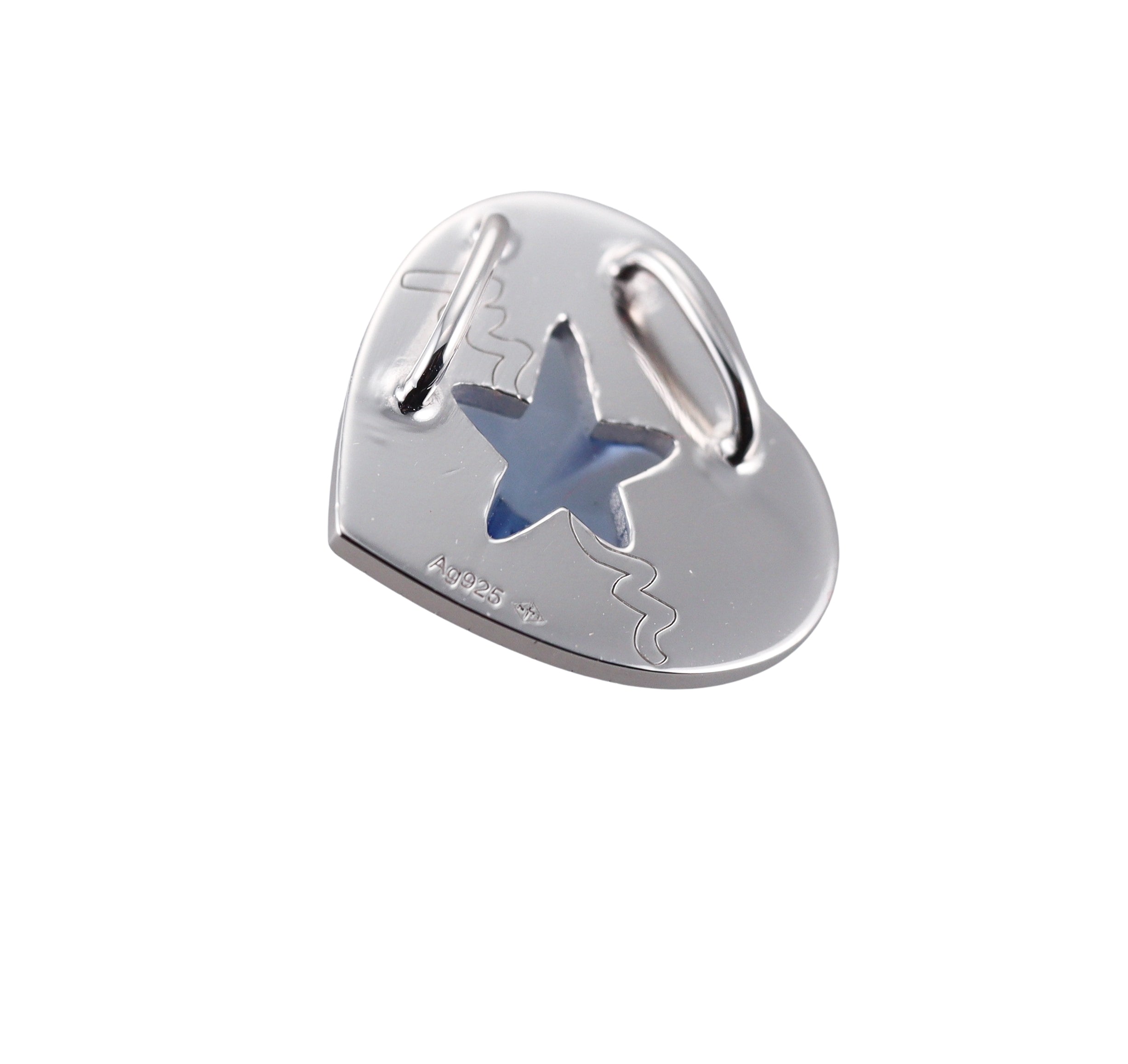 Baccarat Etoile Mon Coeur Sterling Silver Heart Pendant 2812851