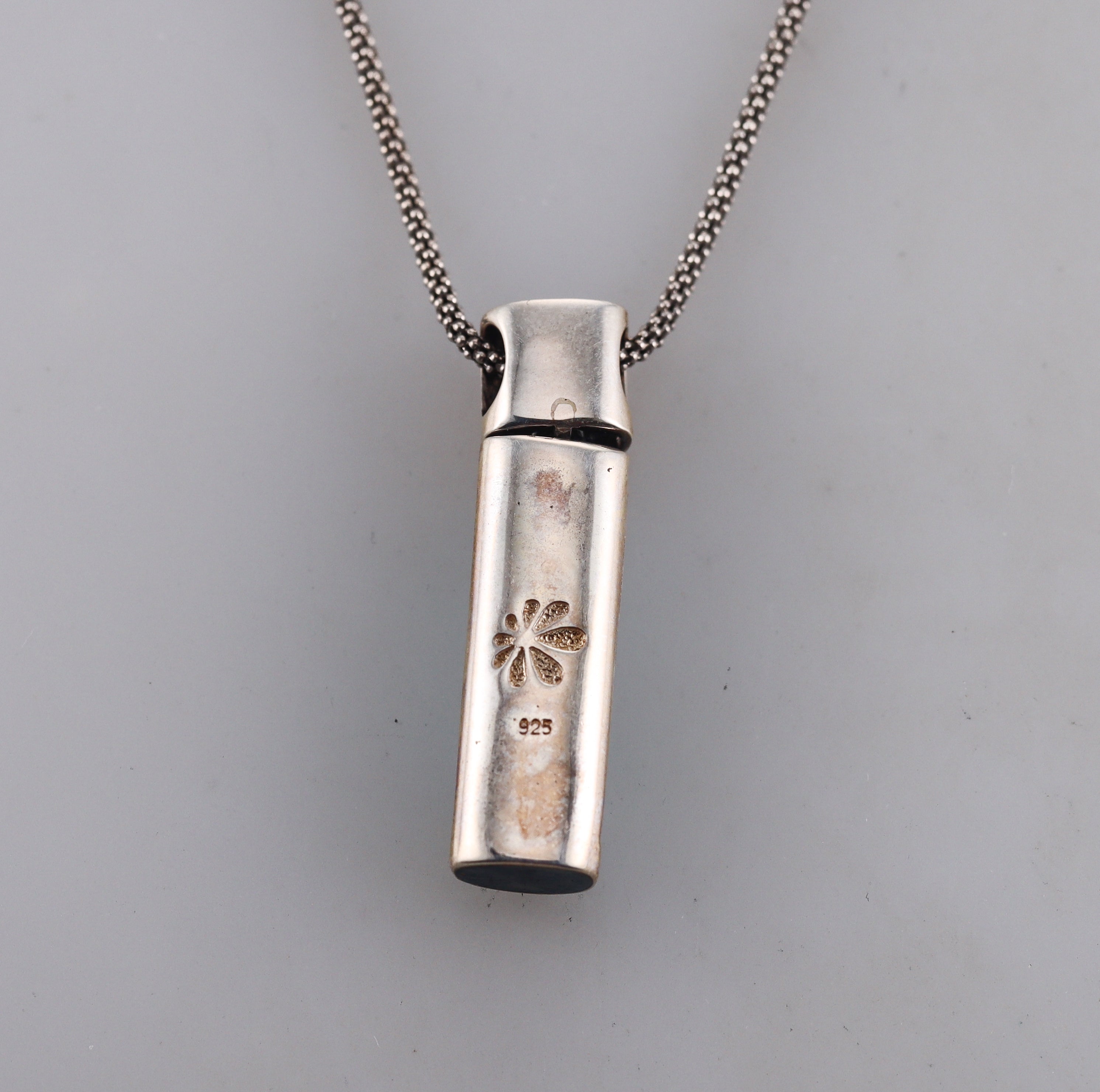 MarahLago Sterling Silver Larimar Pendant Necklace Retail $272 #035