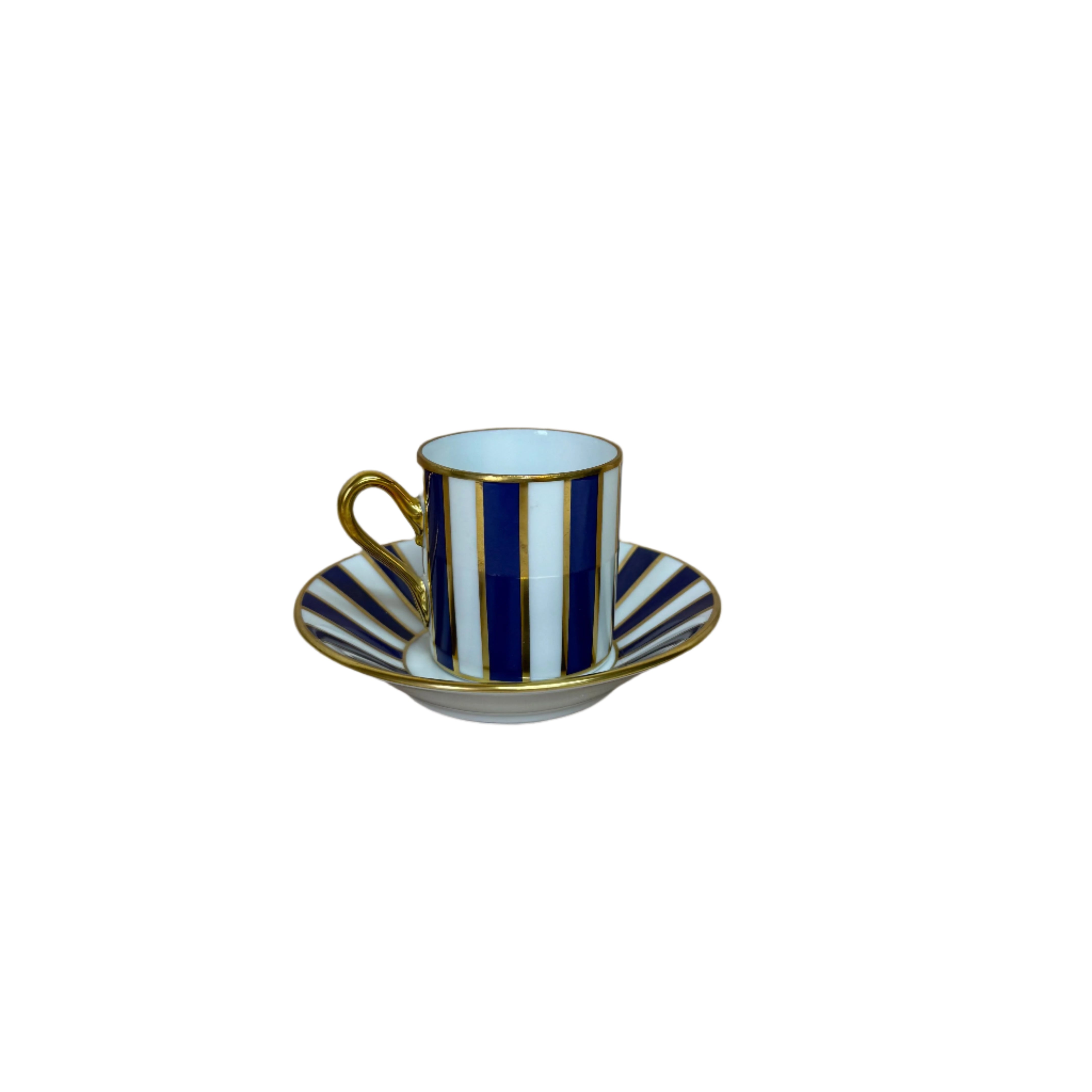 Richard Ginori Amadeus Blue Espresso Cup & Saucer Set of 5