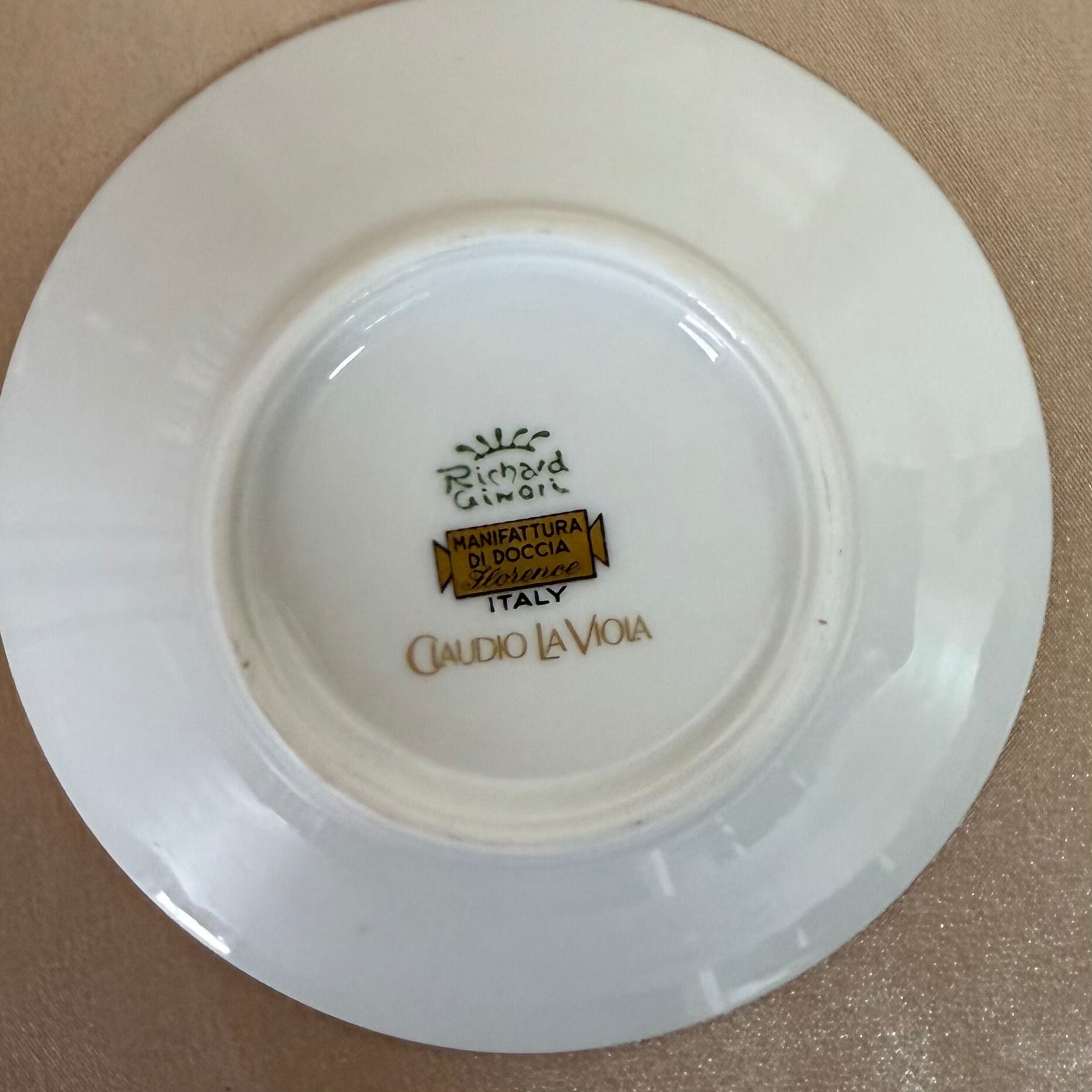 Richard Ginori Amadeus Blue Espresso Cup & Saucer Set of 5