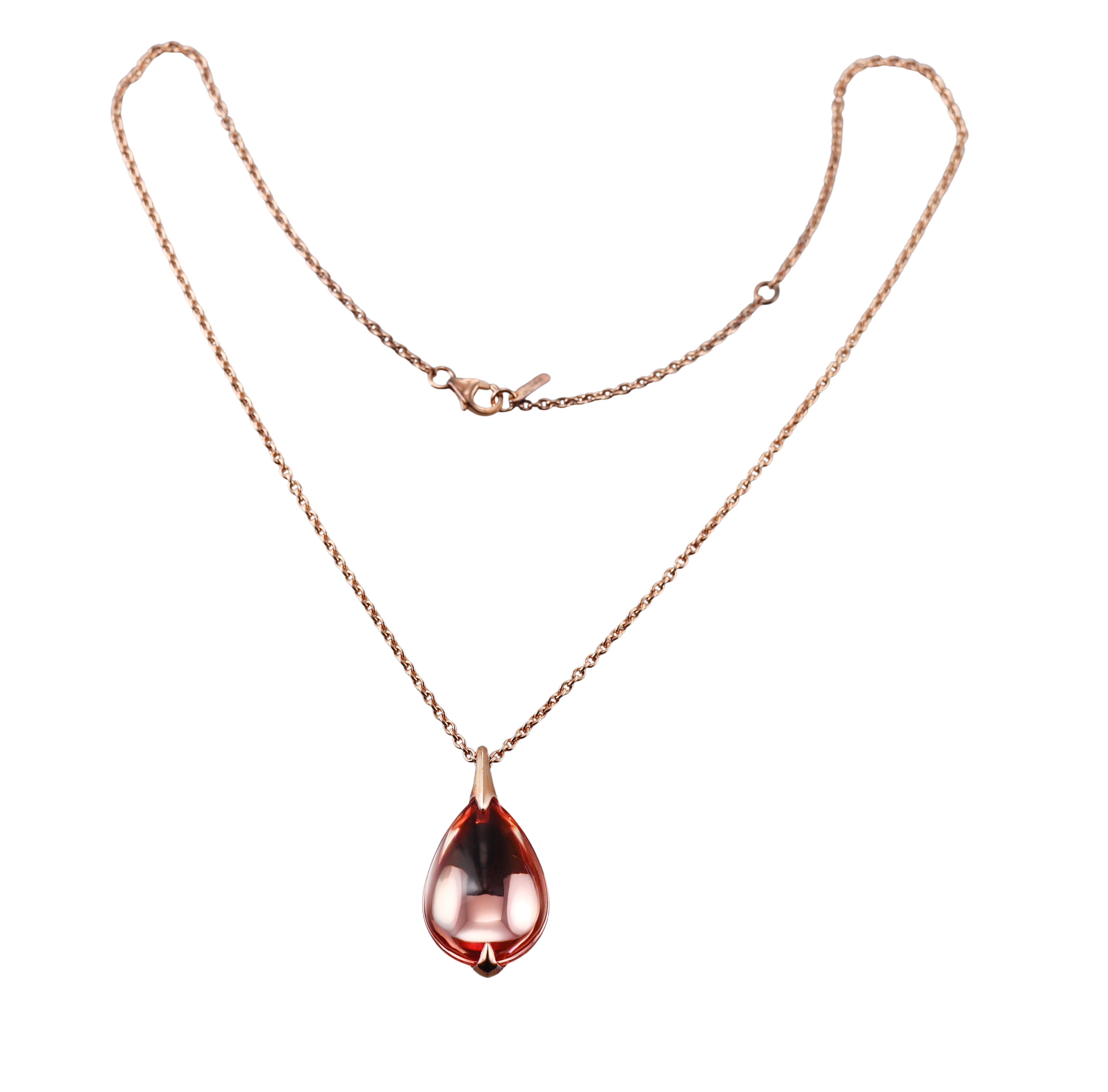 Baccarat Fleur De Psydelic 18k Gold Vermeil Sterling Silver Necklace 2806965
