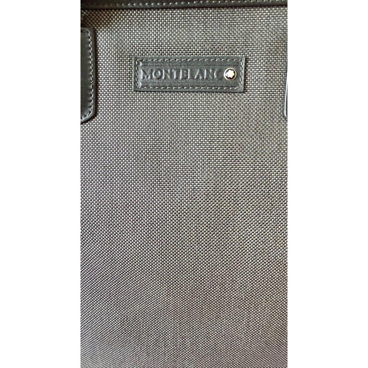 Montblanc Meisterstuck Canvas Leather Slim Tote Bag 107635