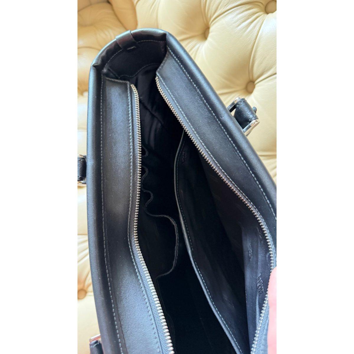 Montblanc Meisterstuck Canvas Leather Slim Tote Bag 107635